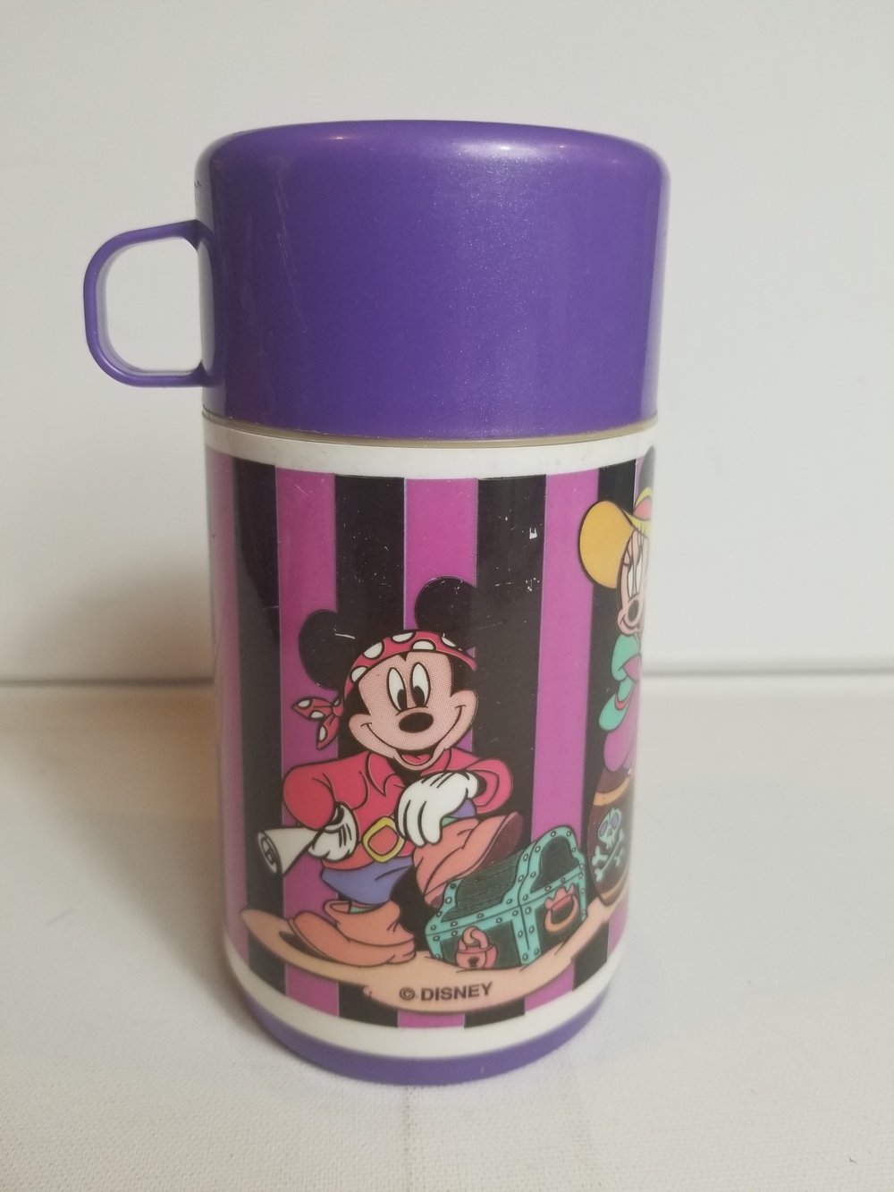 Vintage Disney Characters as Pirates Aladdin Thermos Cup mickey Goofy  Donald. — JtsHeroeShop