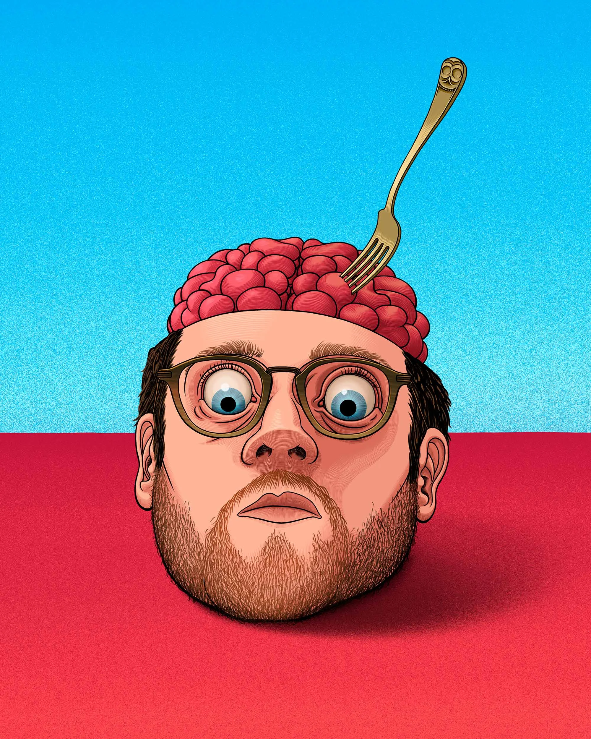 Illustratie: It's a Forking Self-portrait