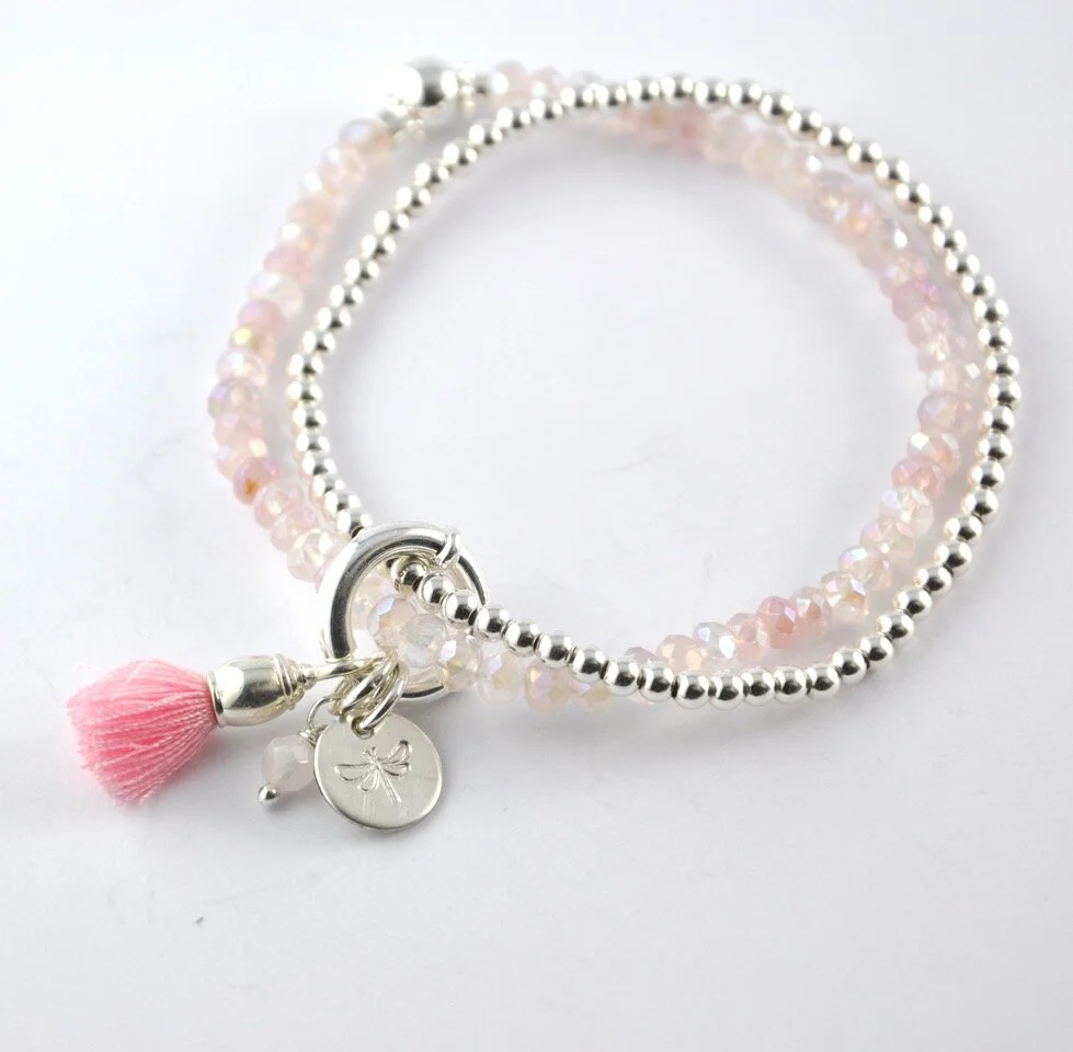 Armband "libelle" Rosenquarz