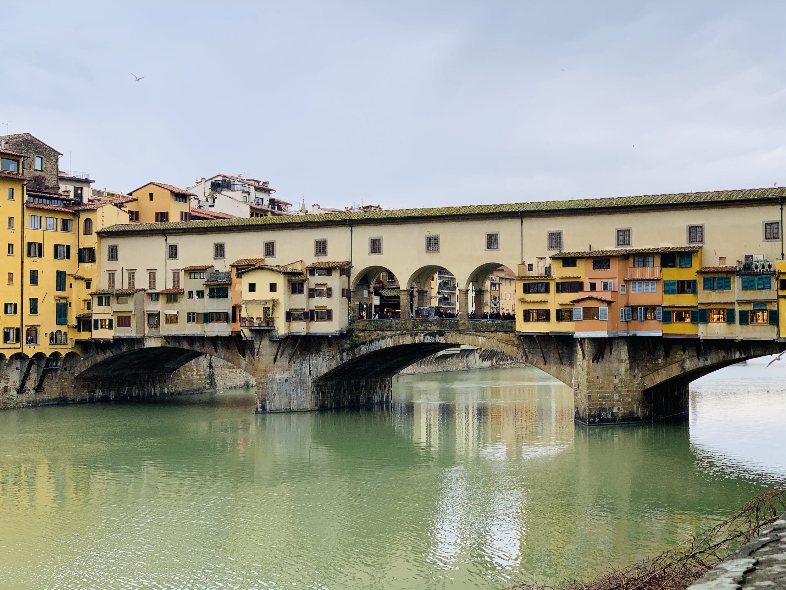 95 Ponte Vecchio dalla riva dell'Arno.jpeg