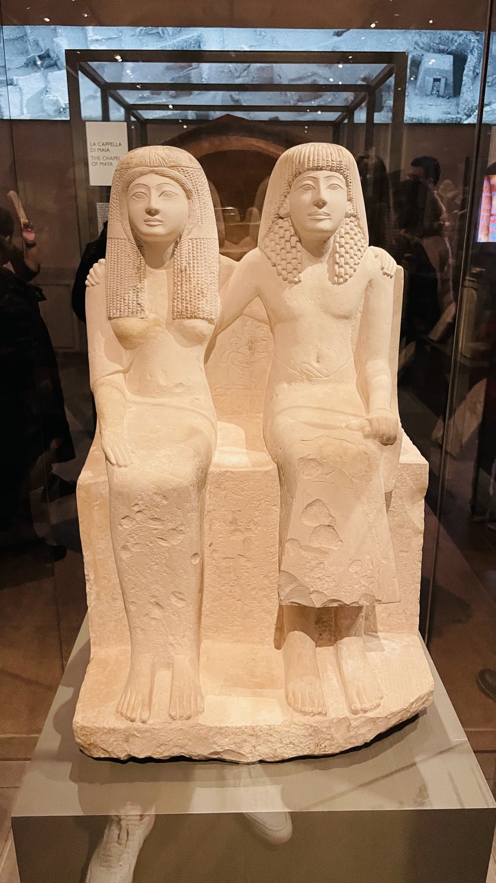 Statua di Pendua e Nefertari Museo Egizio Credit photo: popcinema.org