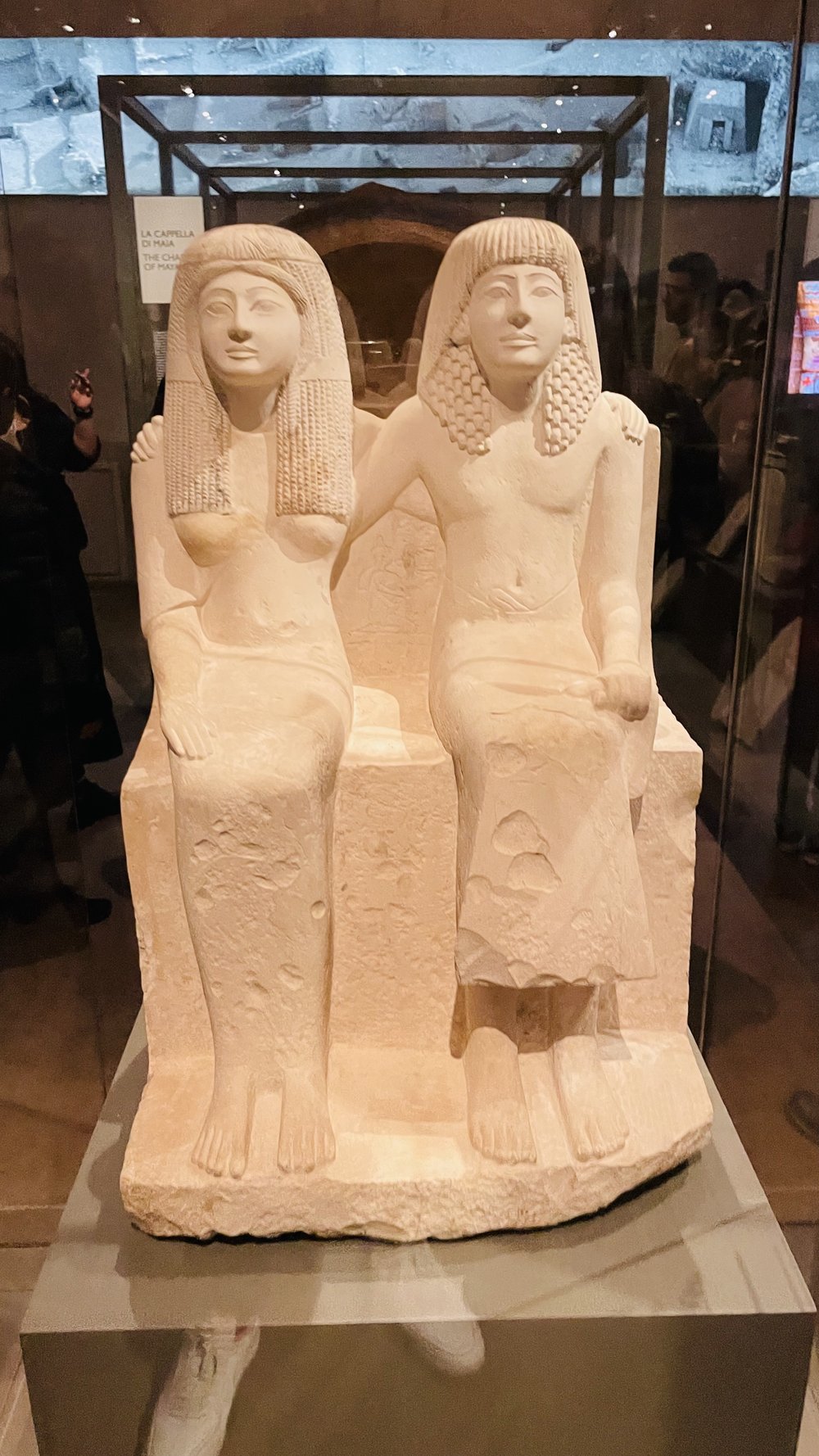 Statua di Pendua e Nefertari Museo Egizio Credit photo: popcinema.org