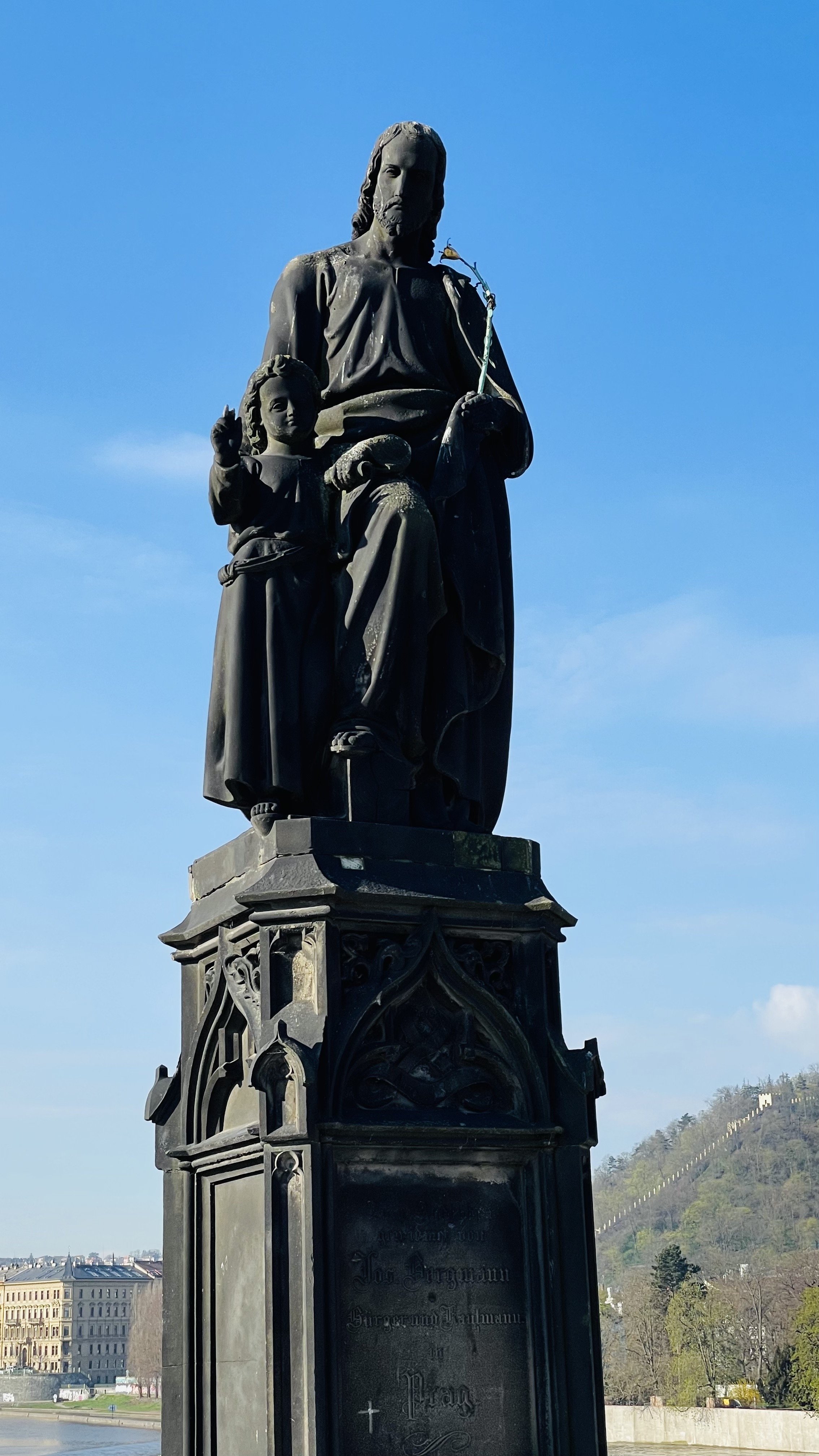 Statue of Saint Joseph in Charles Bridge