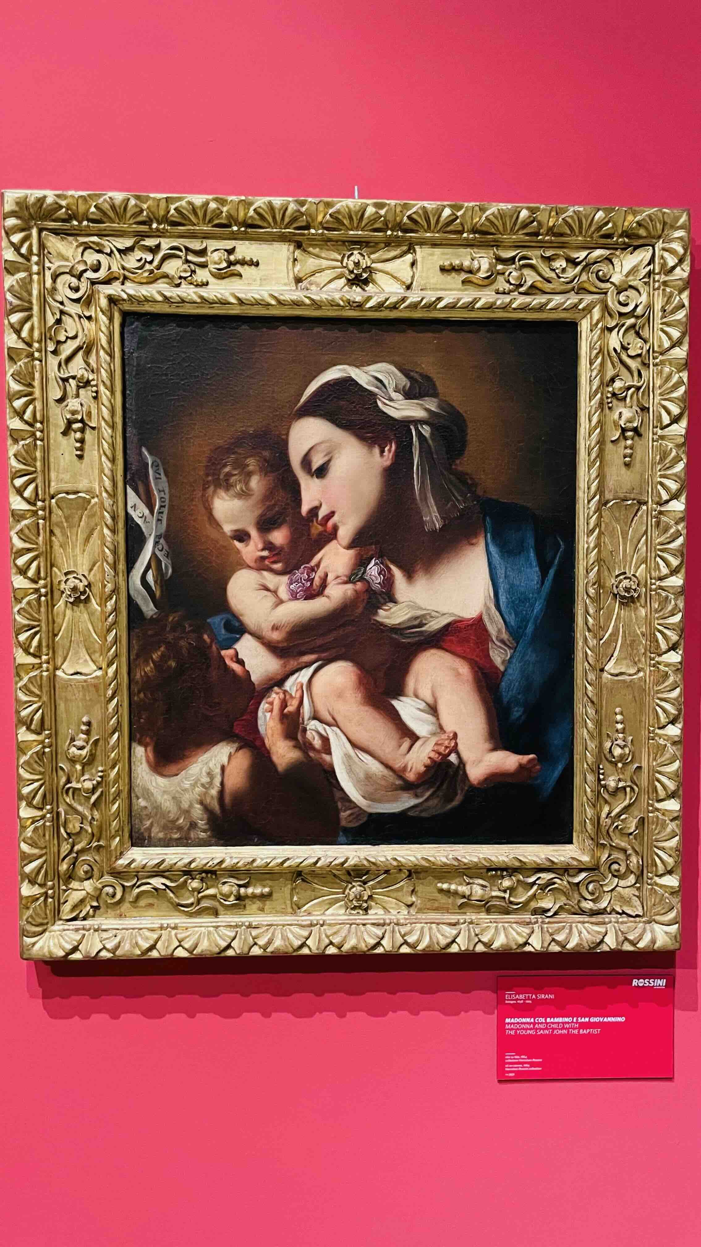 Elisabetta Sirani, Madonna col Bambino e San Giovannino, 1664.