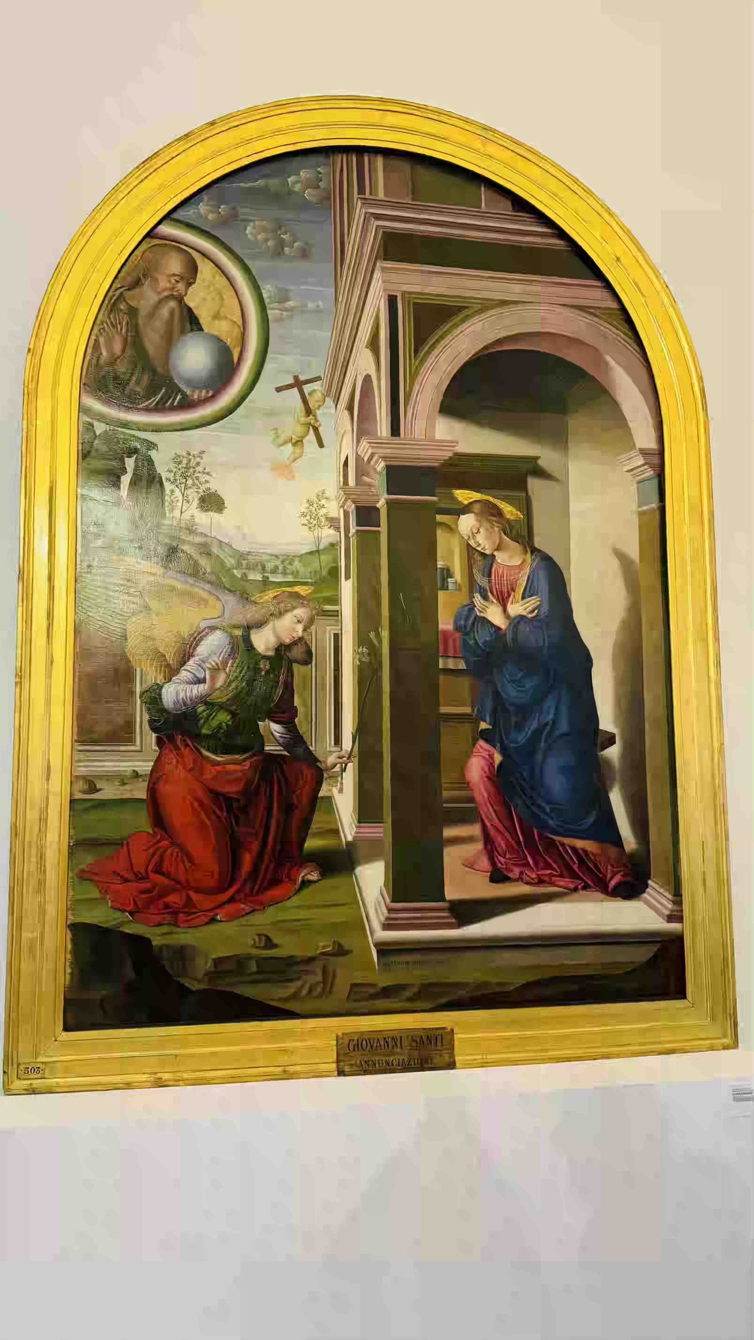 132 Giovanni Santi, Annunciazione.jpeg