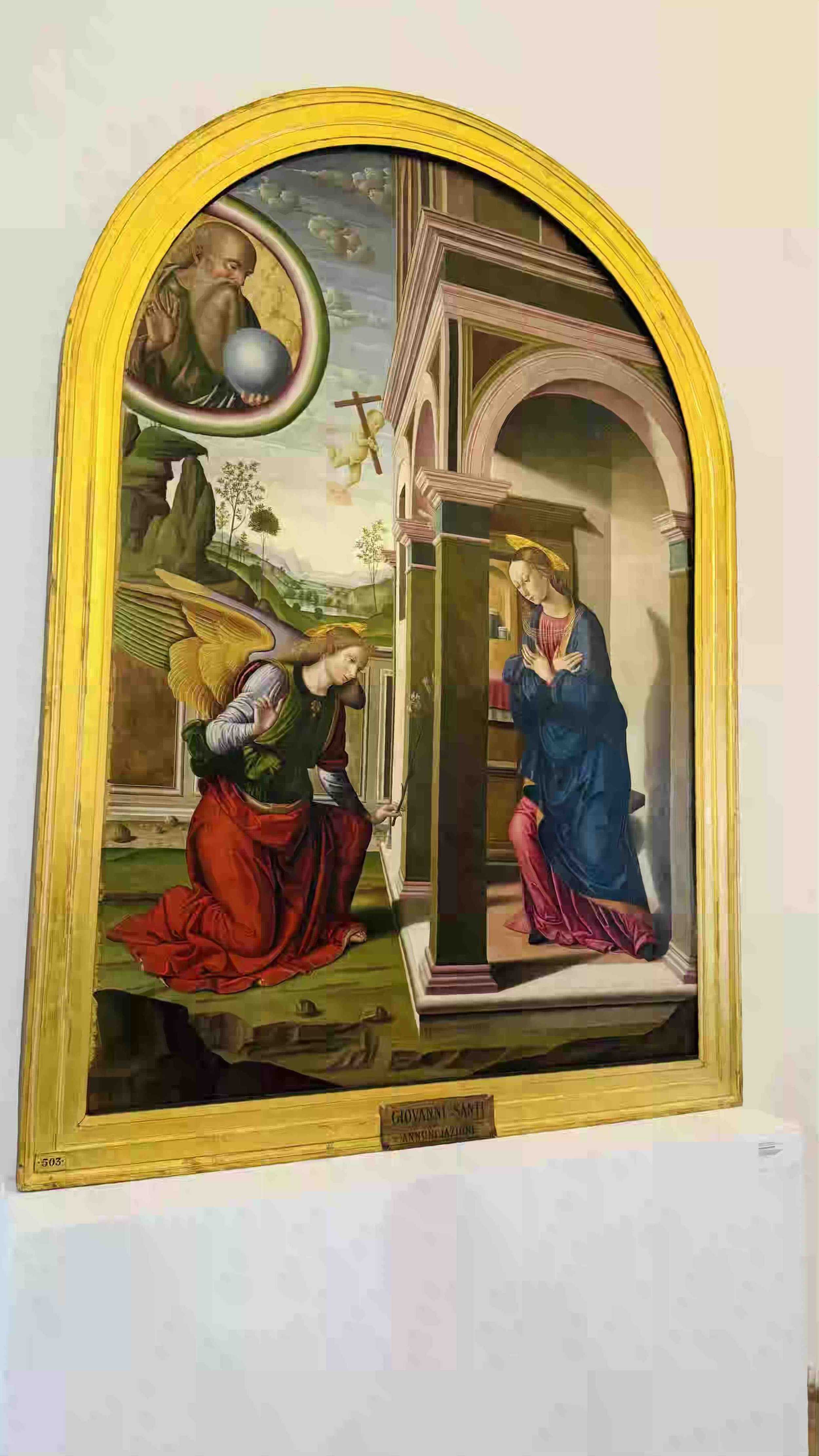134 Giovanni Santi, Annunciazione.jpeg