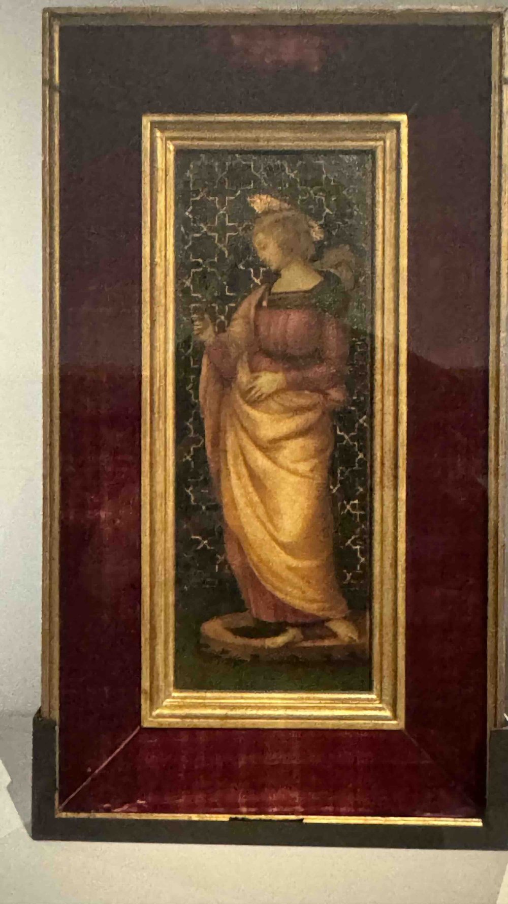 151 Raffaello Sanzio, Santa Caterina D'Alessandria (Recto) Specchiatura Marmorea e iscrizione (Verso).jpeg