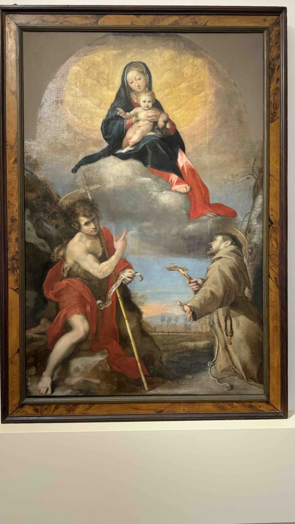 164 Federico Barocci, Madonna col Bambino in gloria con i Santi Giovanni Battista e Francesco.jpeg