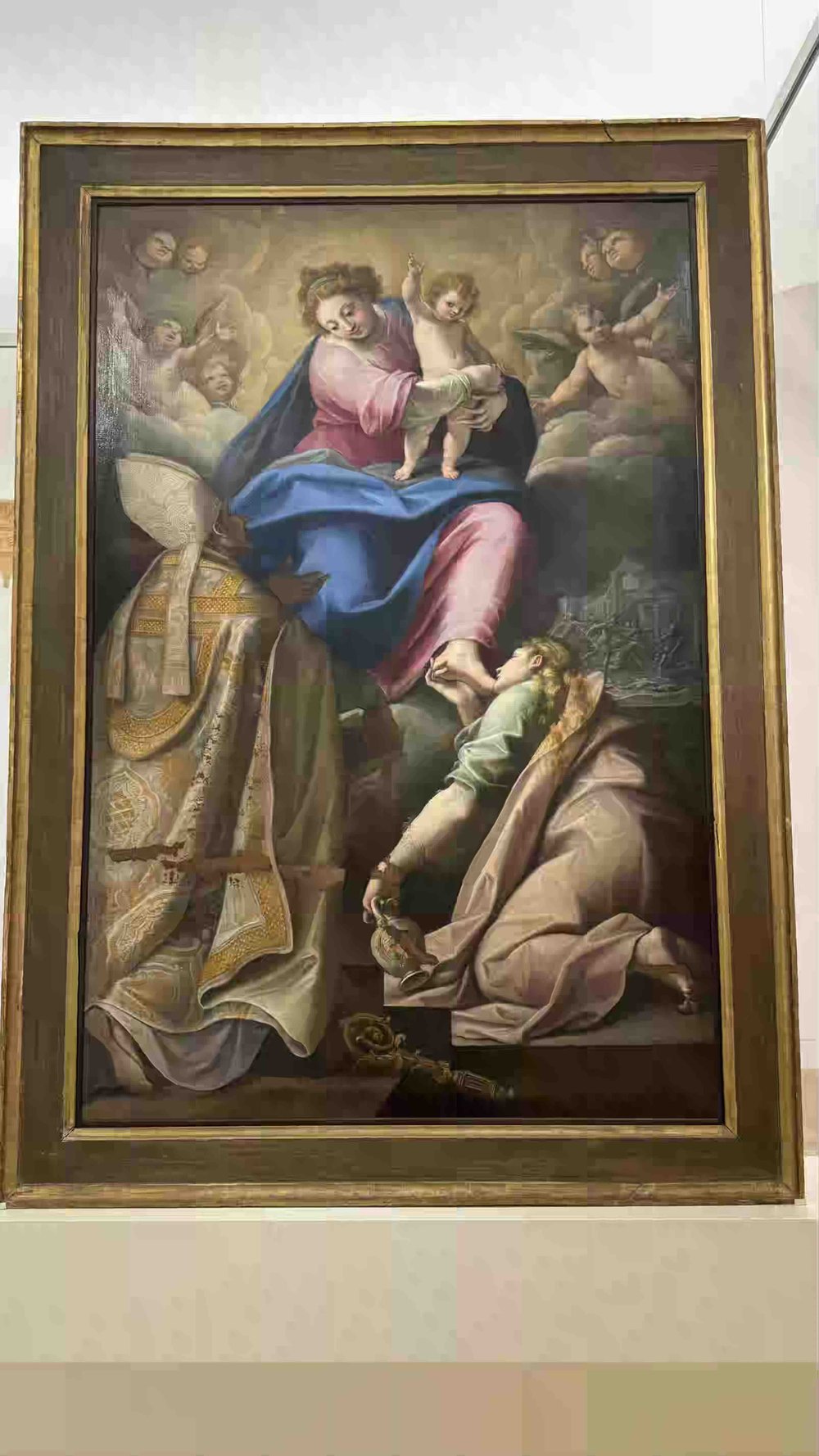 193 Cristoforo Roncalli, Detto %22Il Pomarancio%22, Madonna col Bambino, Sant'Agostino, la Maddalena e angeli, 1611.jpeg