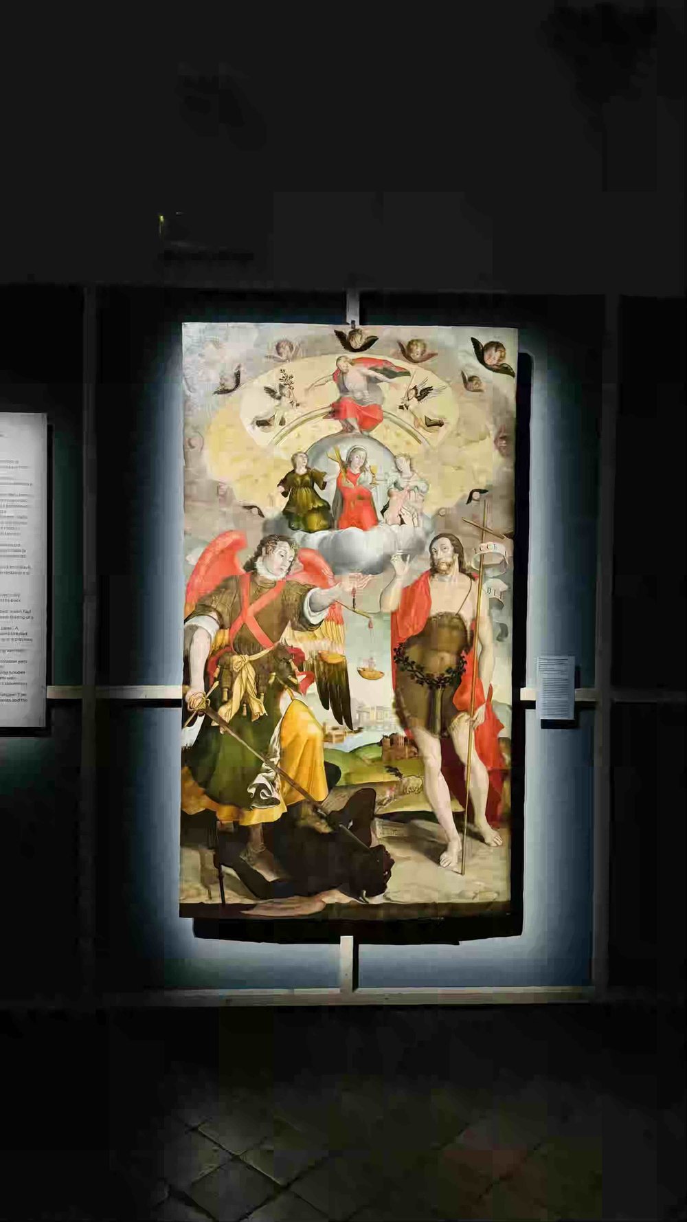 Domiziano Domiziani, o Domiziano Bengetti, Gesù Cristo Giudice con le Virtù teologali, San Michele Arcangelo e San Giovanni Battista, 1587