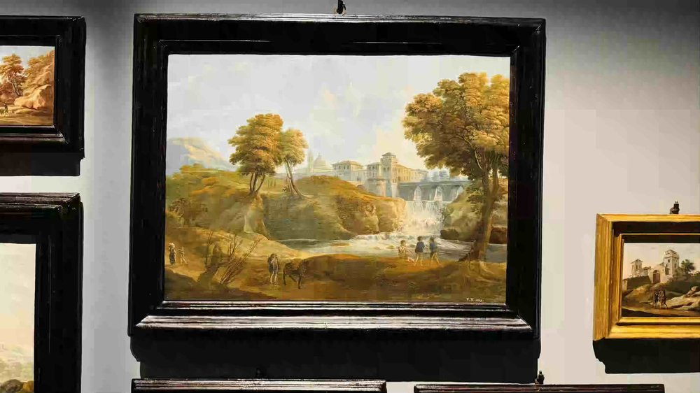 Vincenzo Nini, Paesaggio con fiume, 1790 1810 (Copia)