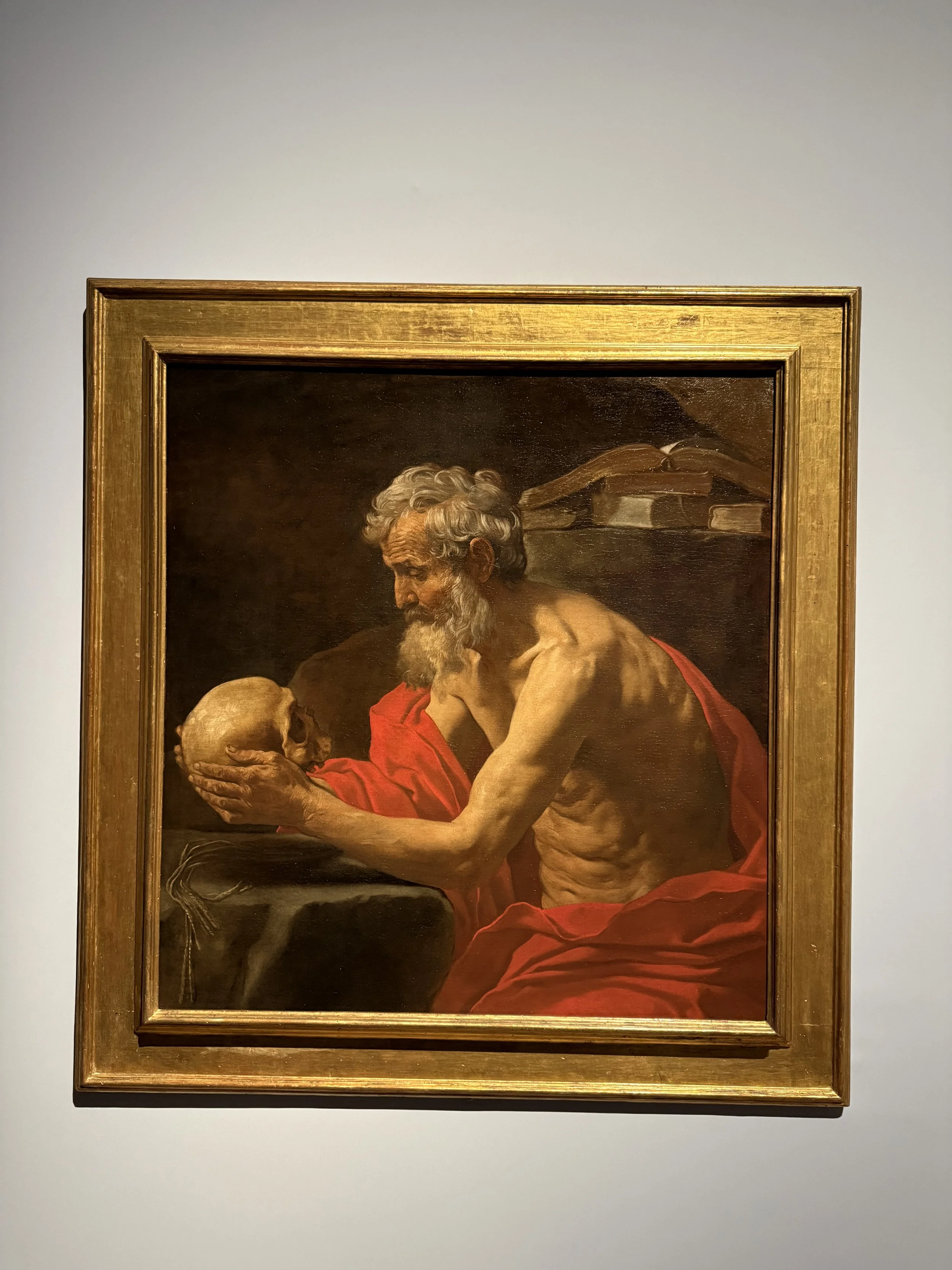 Simone Cantarini, San Girolamo in meditazione, Saint Jerome in meditation