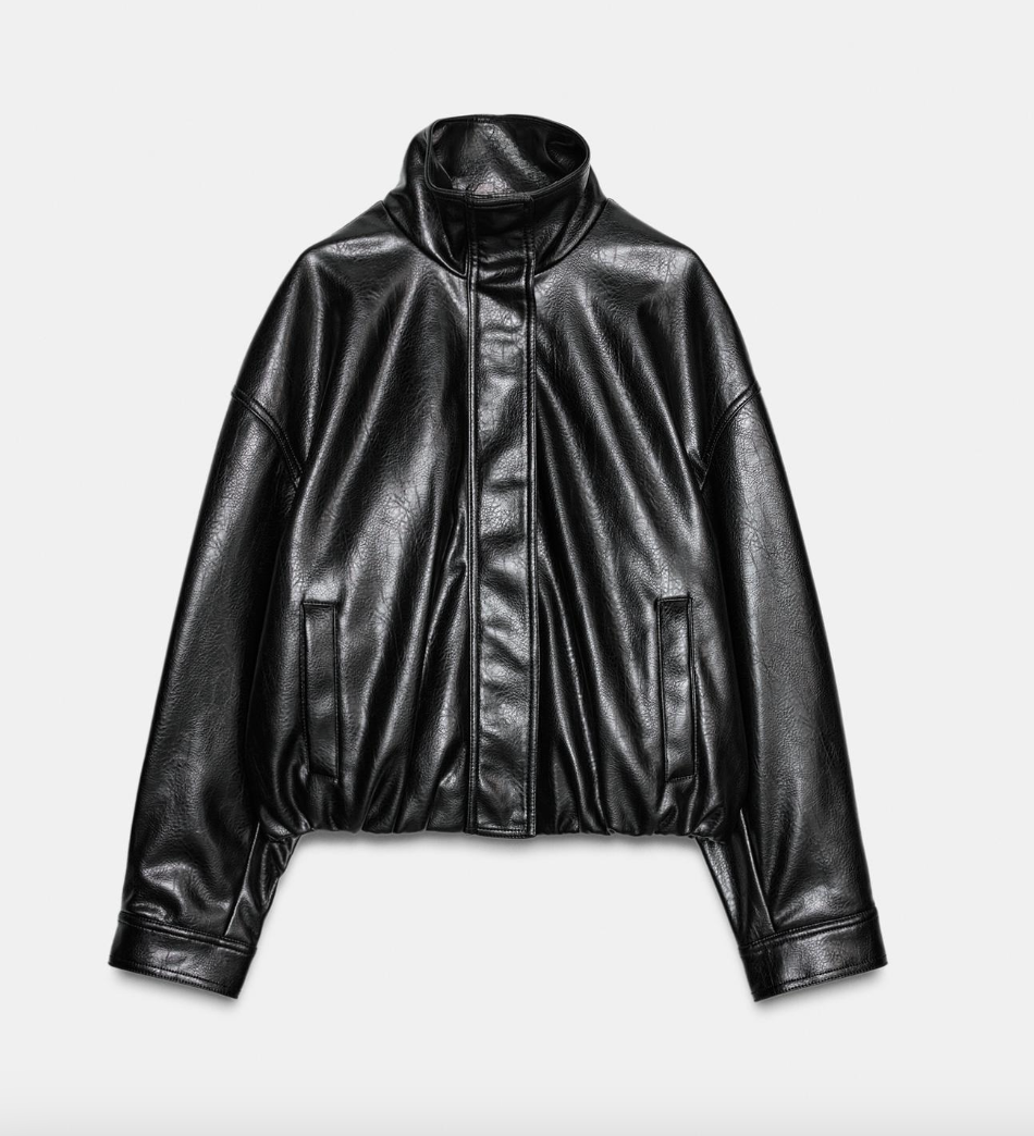 FAUX LEATHER JACKET