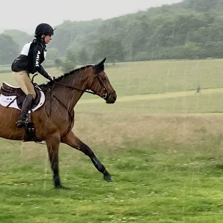 Very pleased with LET&rsquo;S DANCE (April) who stepped up to 100 around the Rolleston UA in very testing conditions today!

She produced a lovely relaxed test, showjumped very confidently, giving to jumps lots of air and stormed around a very big an