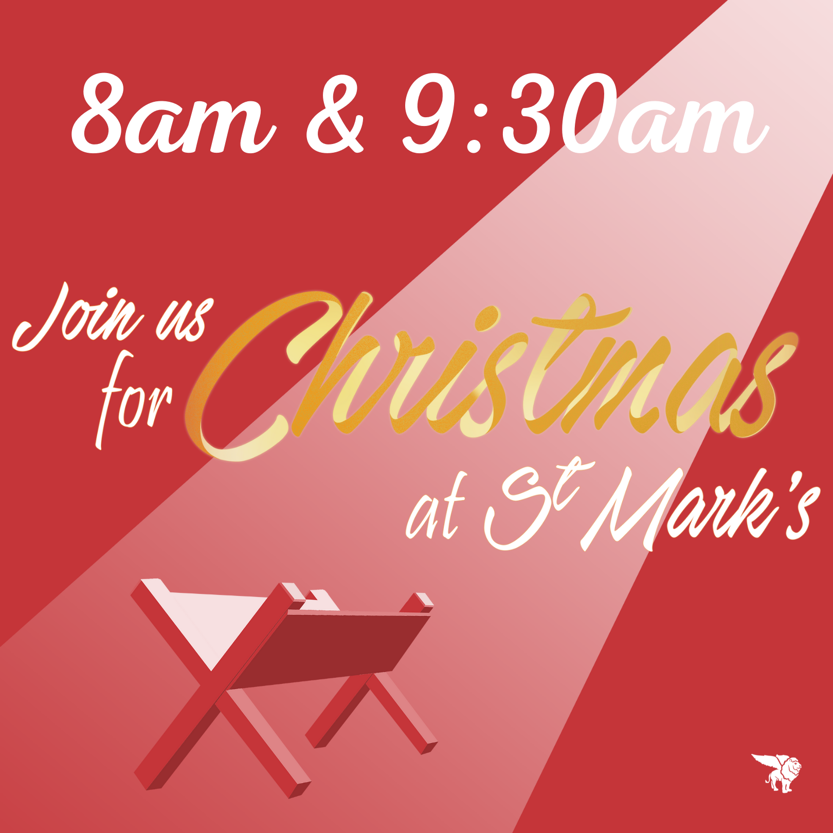 Christmas Day at 8am and 9:30am