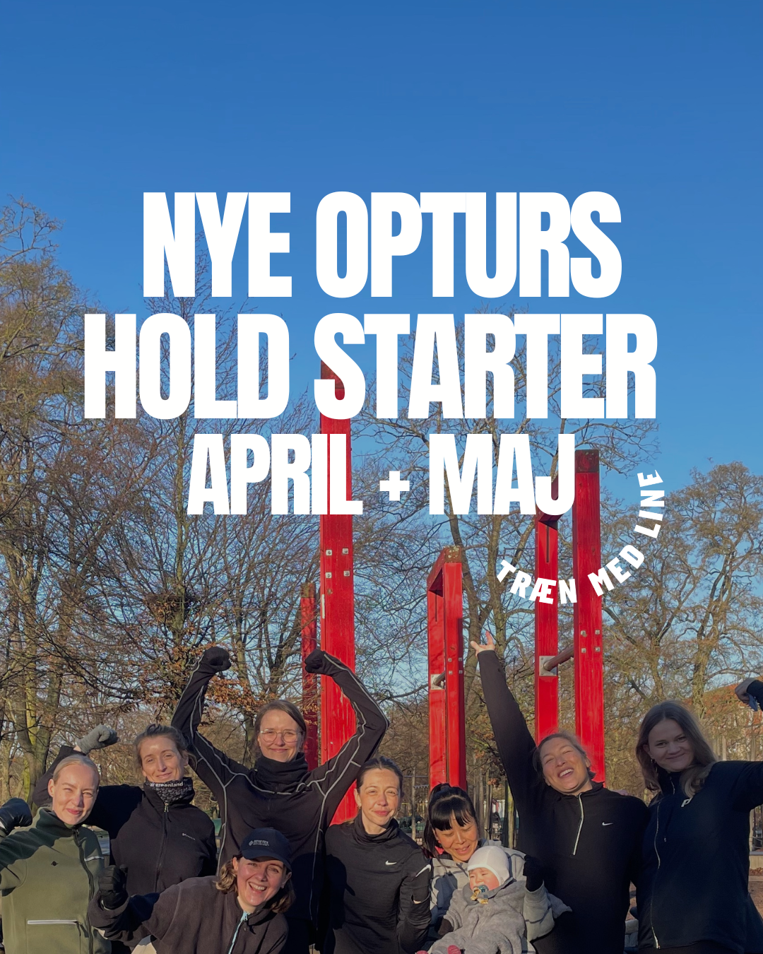 ÅBENT FOR TILMELDING /// NYE OPTURS HOLD STARTER TIL APRIL + MAJ, YAY