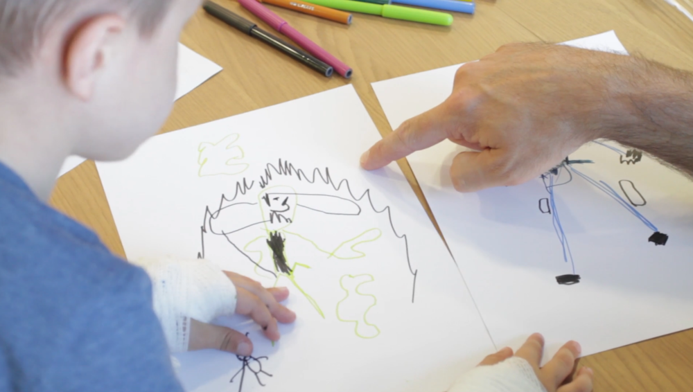 We ran creative workshops with young patients at Royal Manchester Children’s Hospital.