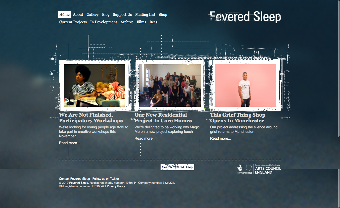 Welcome To Our New Online Home — Fevered Sleep