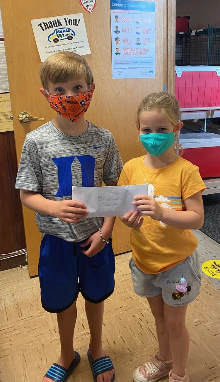 Our newest and perhaps youngest donors!