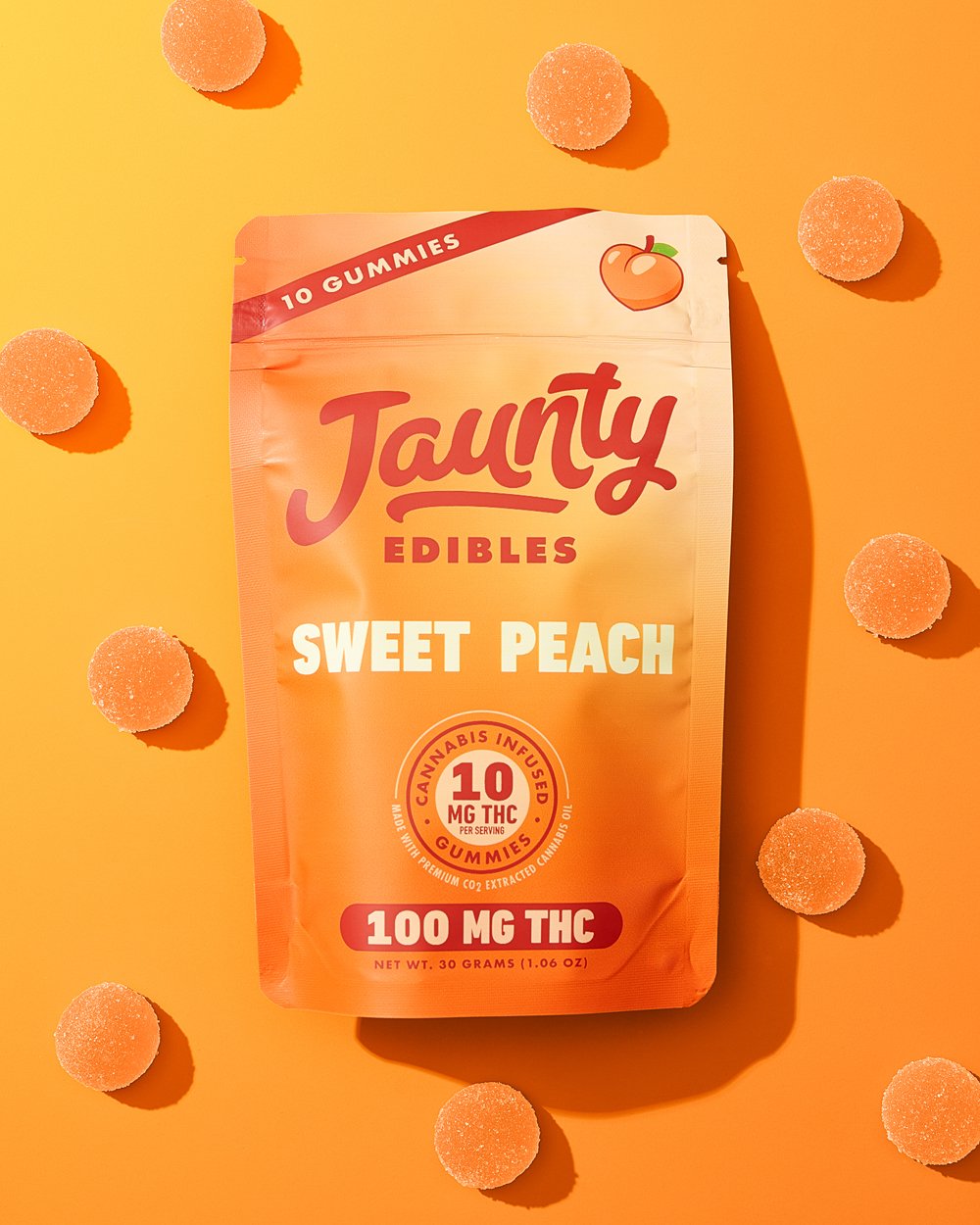 Jaunty - Sweet Peach 10 pack gummies, overhead_.jpg