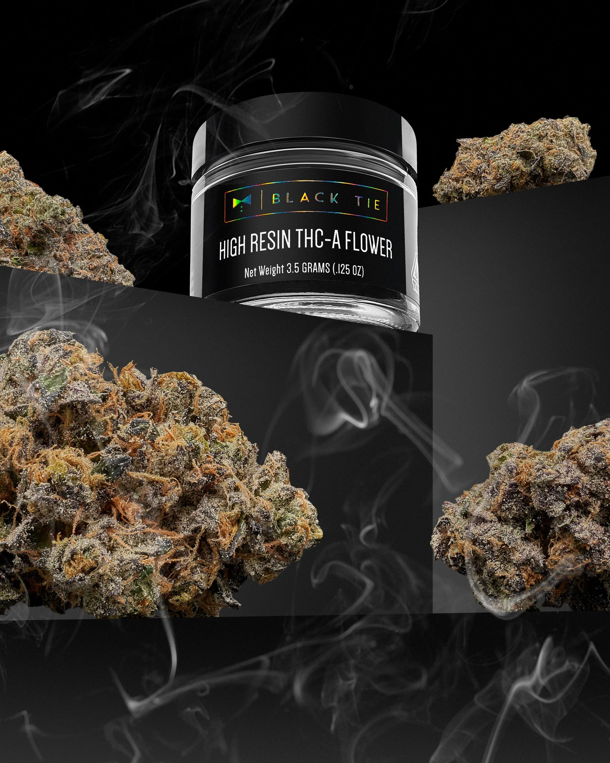 Black Tie - Sunset Sherbet, jar and flower, black glossy surface with black risers, creative shot version 1_.jpg