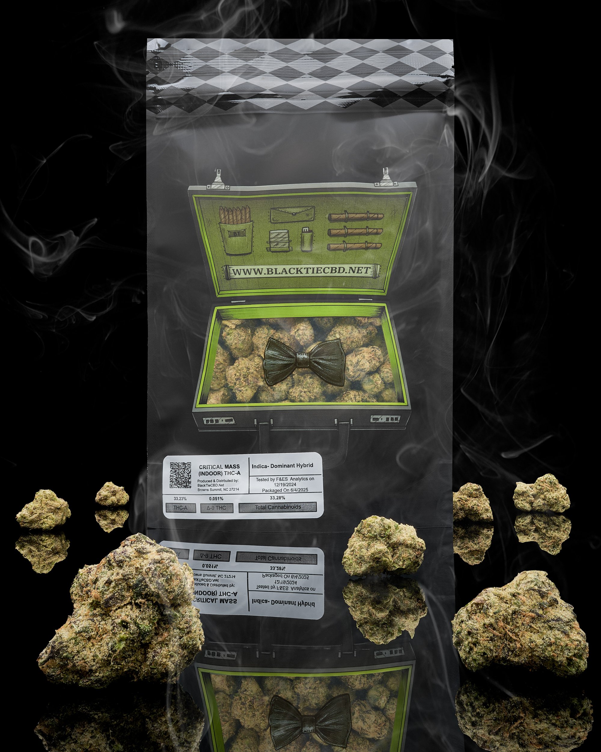 Black Tie - Critical Mass, back of bag with flower and smoke, black background, see swipe 2_.jpg