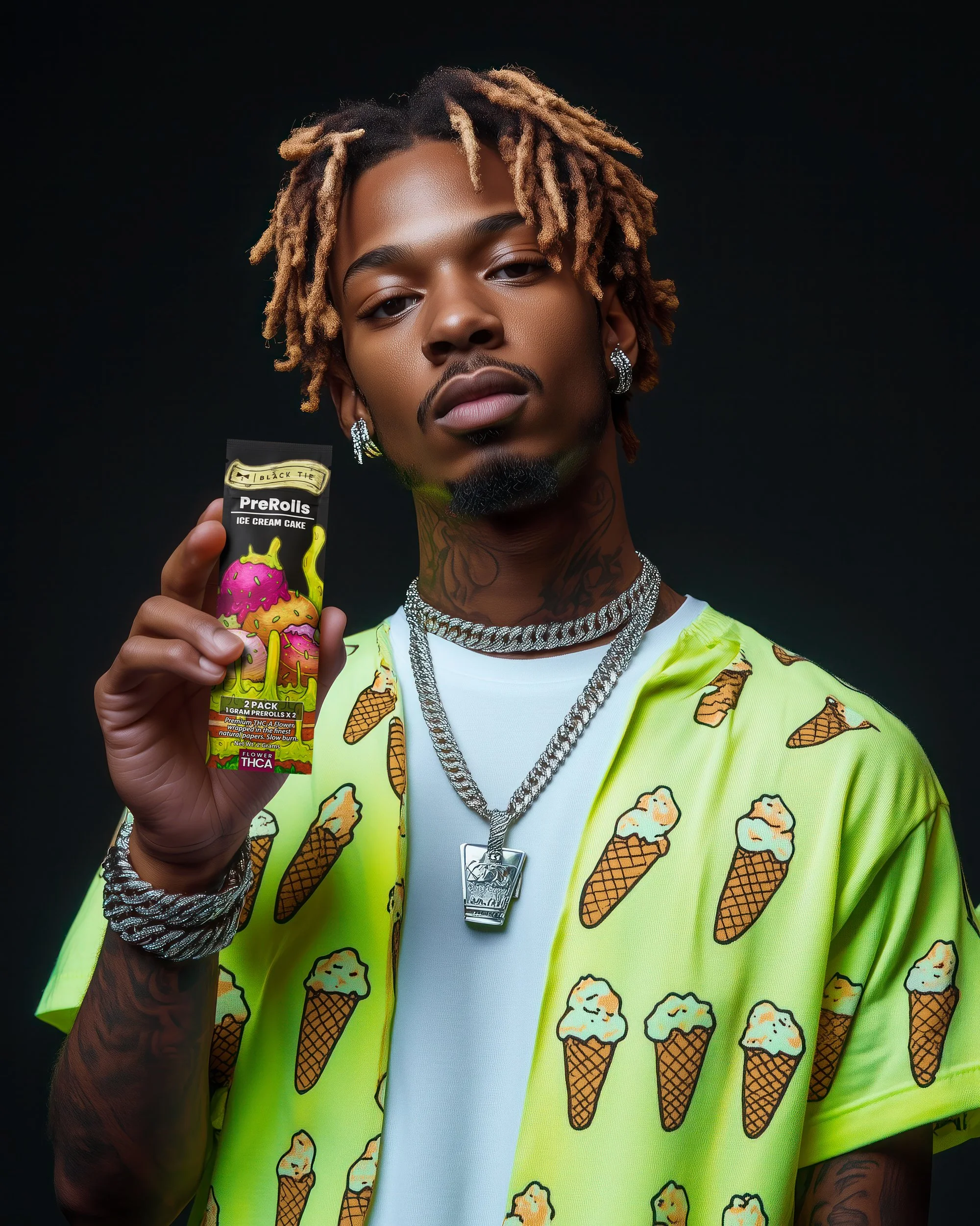 Black Tie - 2 pack THCA pre rolls, Ice Cream Cake, model v1.jpg