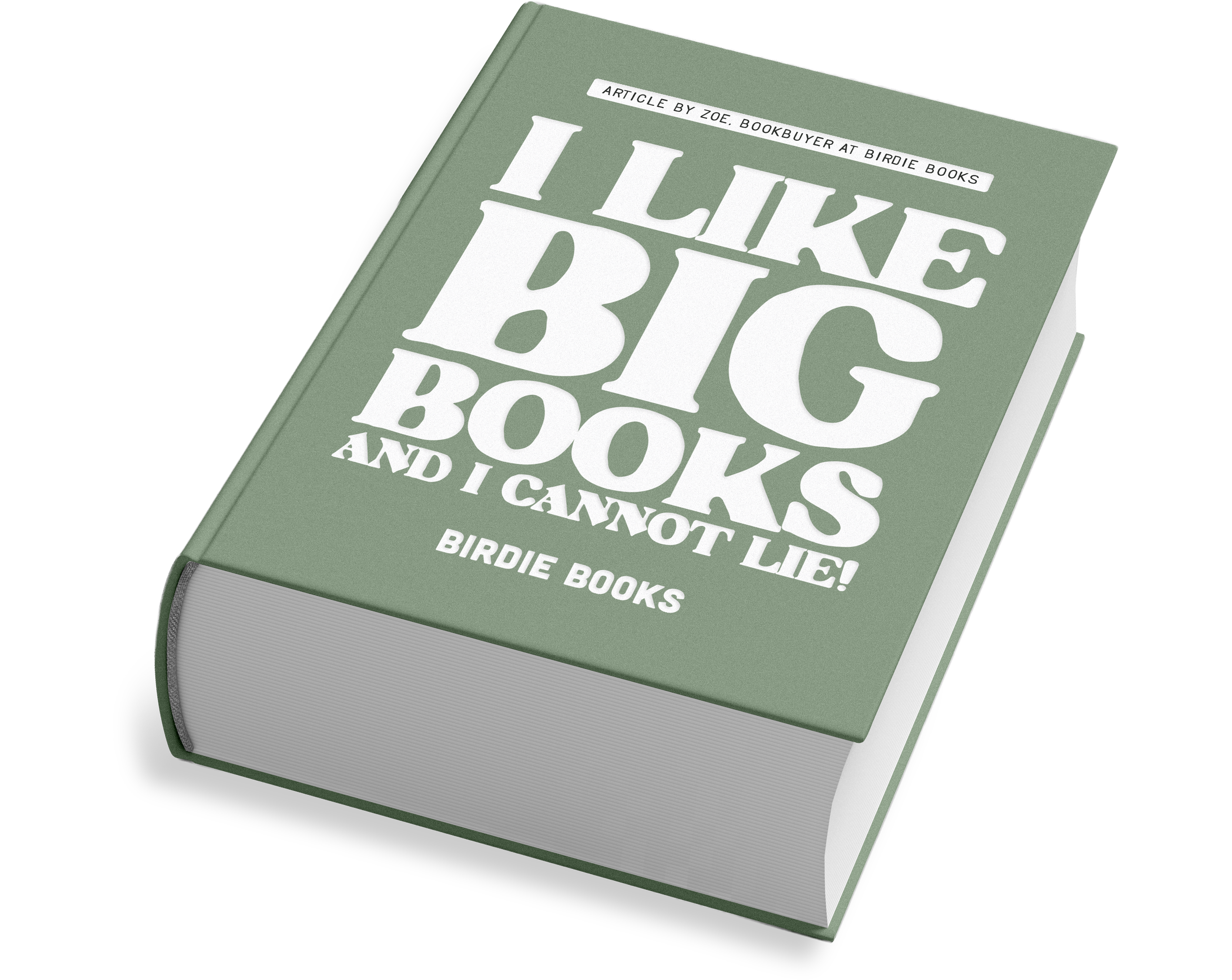 I Like Big Books and I cannot lie