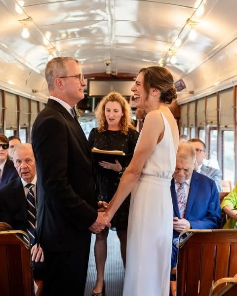 St Charles Ave Street Car Wedding 