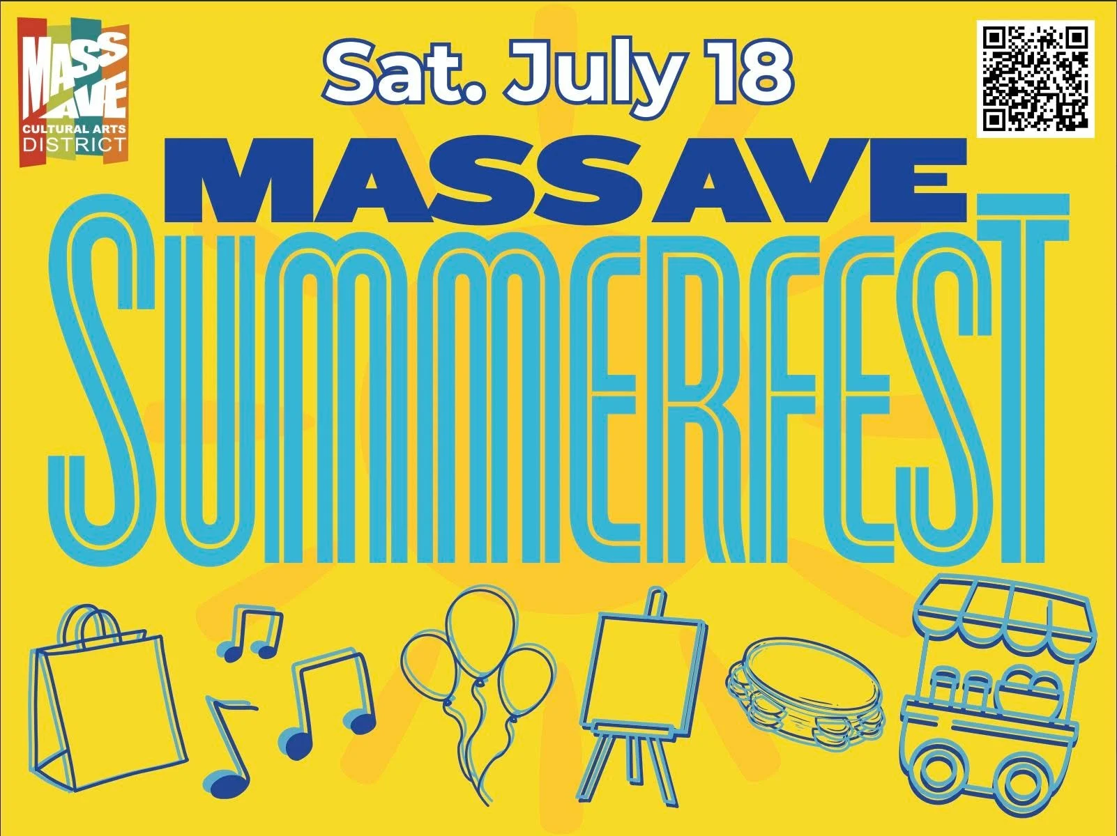Join your Indy community for Mass Ave Summerfest this Saturday 10am-6pm! The Mass Ave Summerfest is the fourth annual celebration of the Mass Ave Cultural Arts District, bringing together local businesses, artists, performers, families, and visitors 