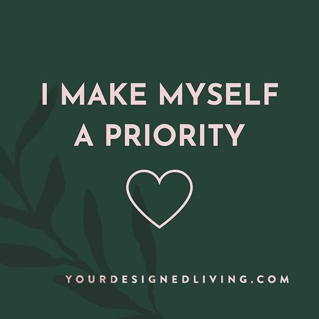 9 easy ways to make yourself a priority 🖤

1. Update your mindset
Decide you deserve some time for you each day and stop feeling guilty about taking that time and start getting clear that it&rsquo;s the best thing for everyone.

2. Say no
Do it gent