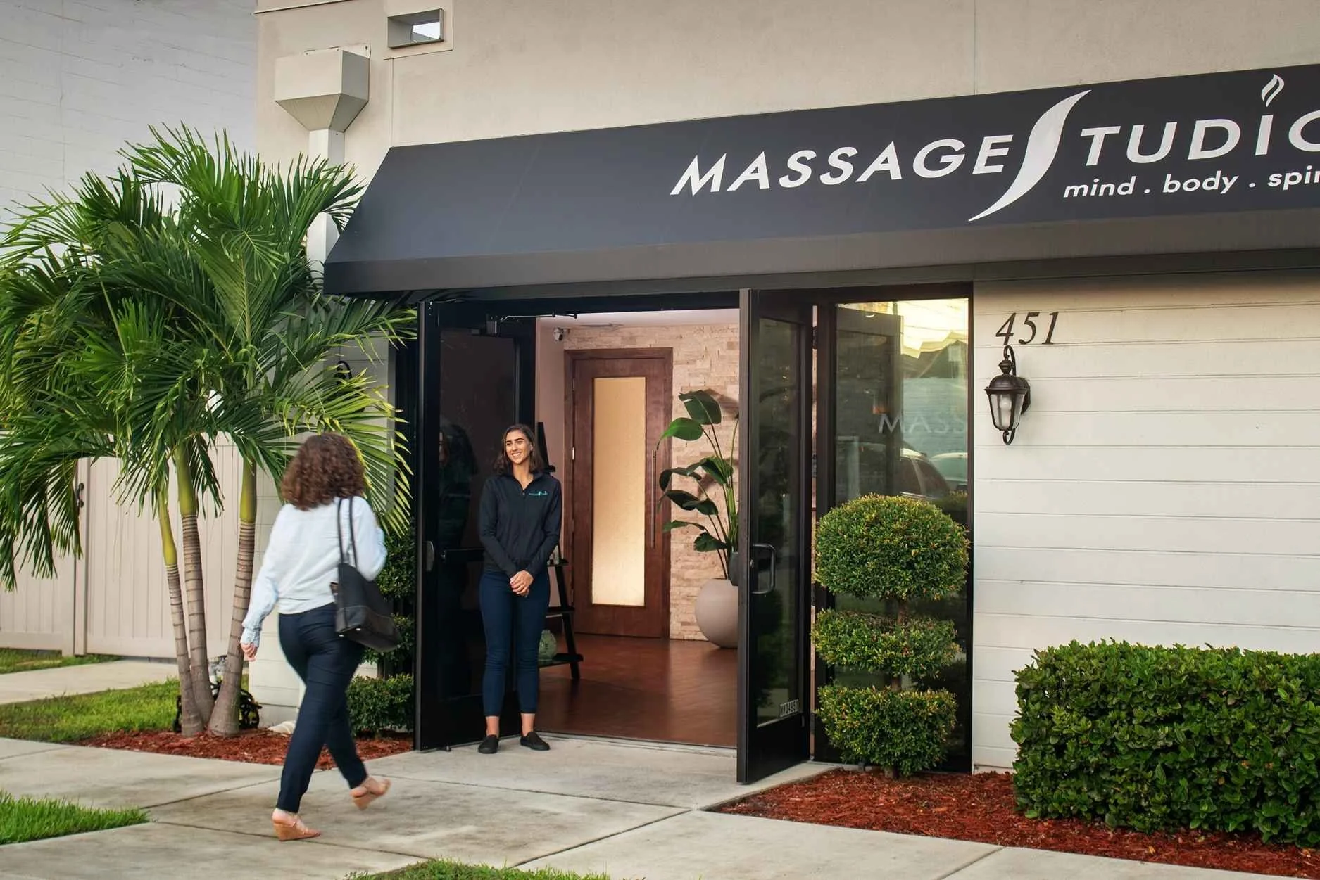 The exterior of Massage Studio, a locally owned business celebrating 10 years serving St. Pete