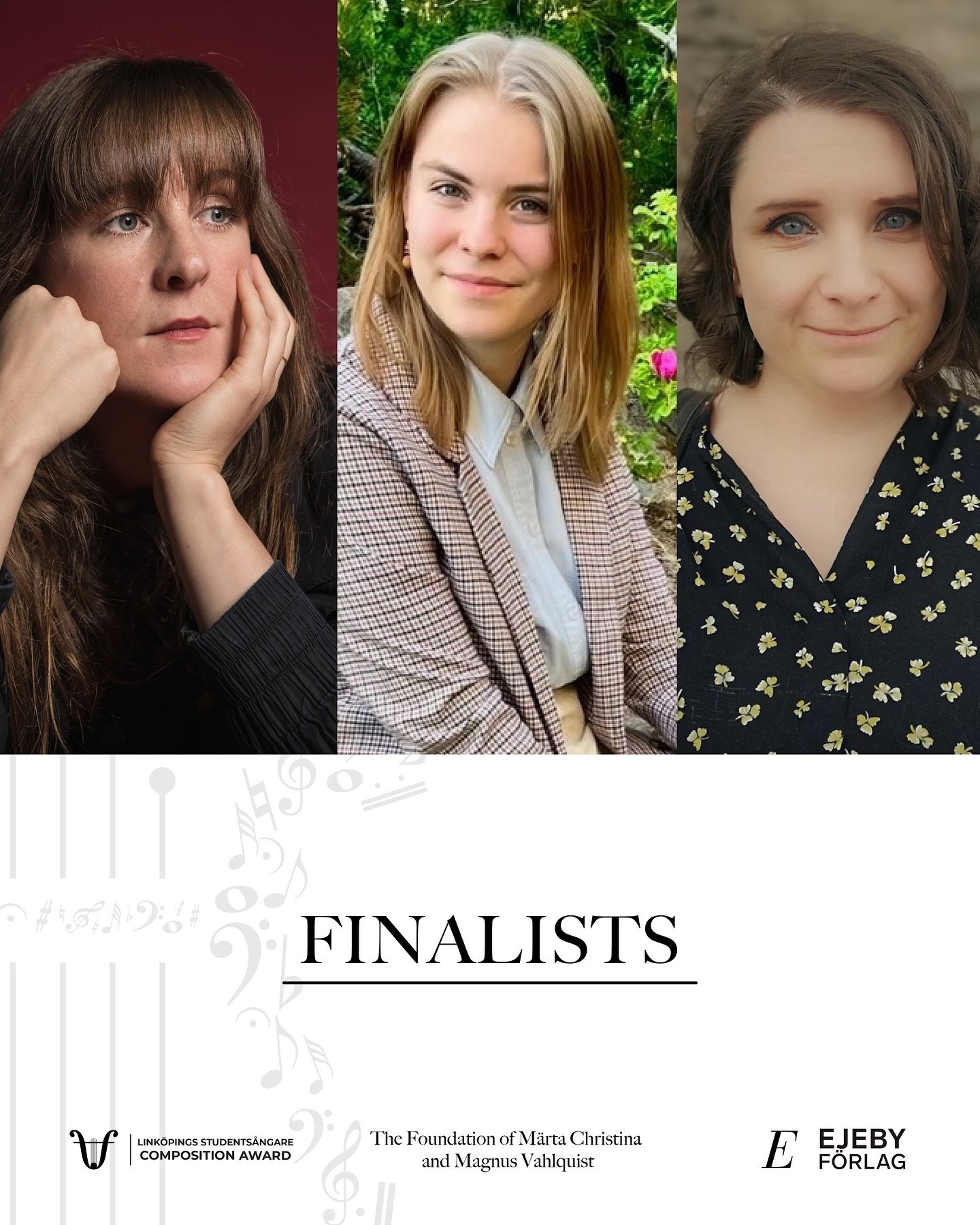 Dear followers of Link&ouml;pings Students&aring;ngare Composition Awards,

We are proud to present our three finalists!