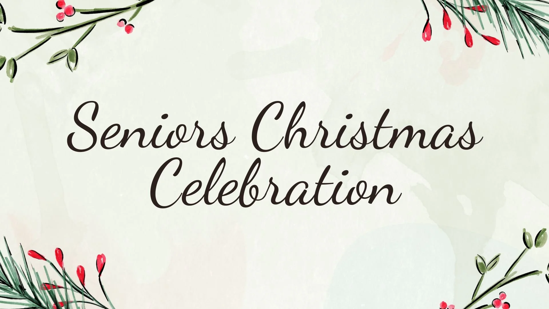 Senior's Christmas Celebration