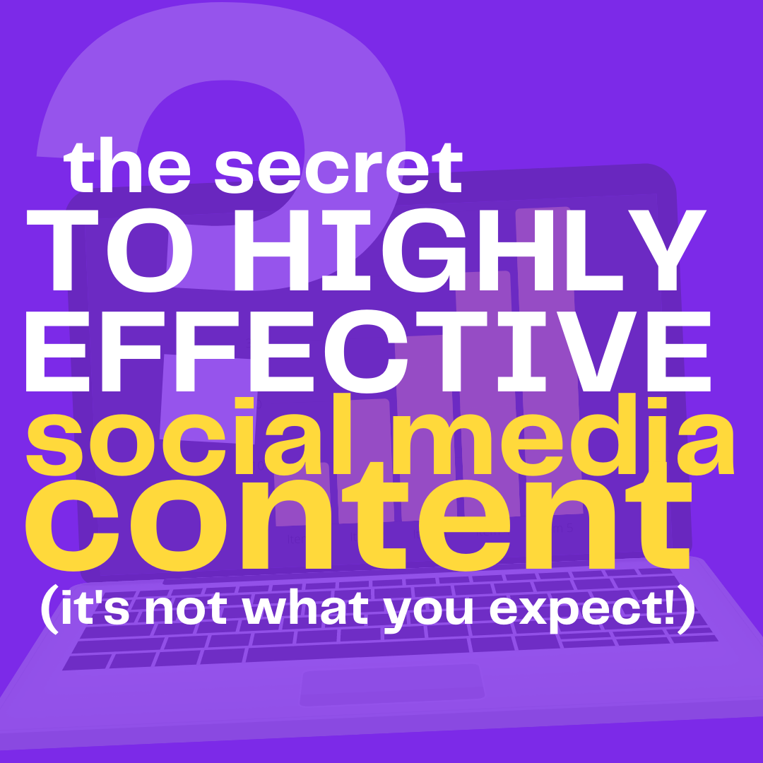 This is the secret to a highly effective content strategy on social - and it's not what you'd expect!