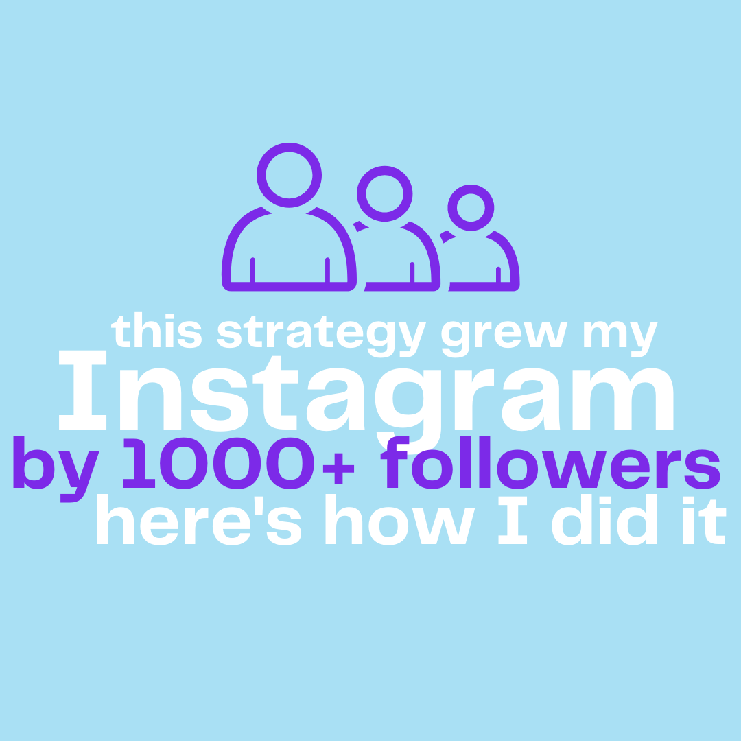 This Instagram strategy grew my account by 1000+ followers in under a month - here's how to use it for yourself episode artwork
