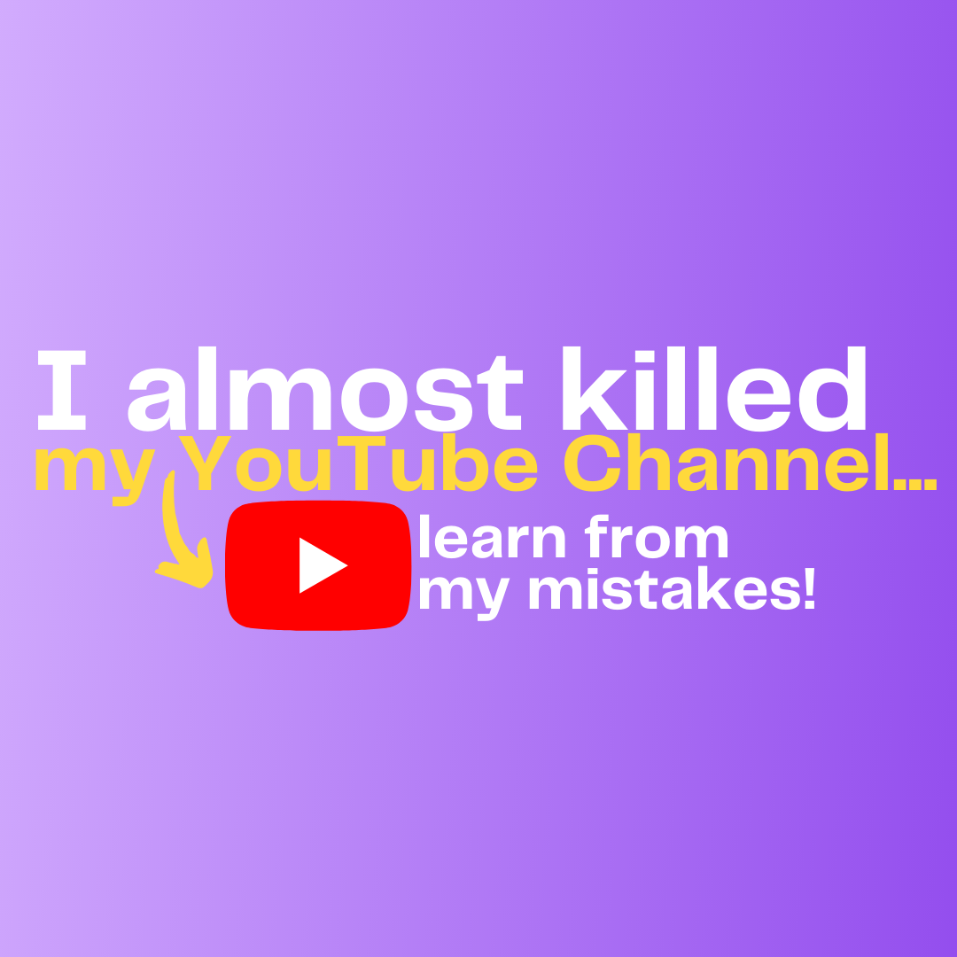 I almost killed my YouTube Channel... learn from my mistakes episode artwork