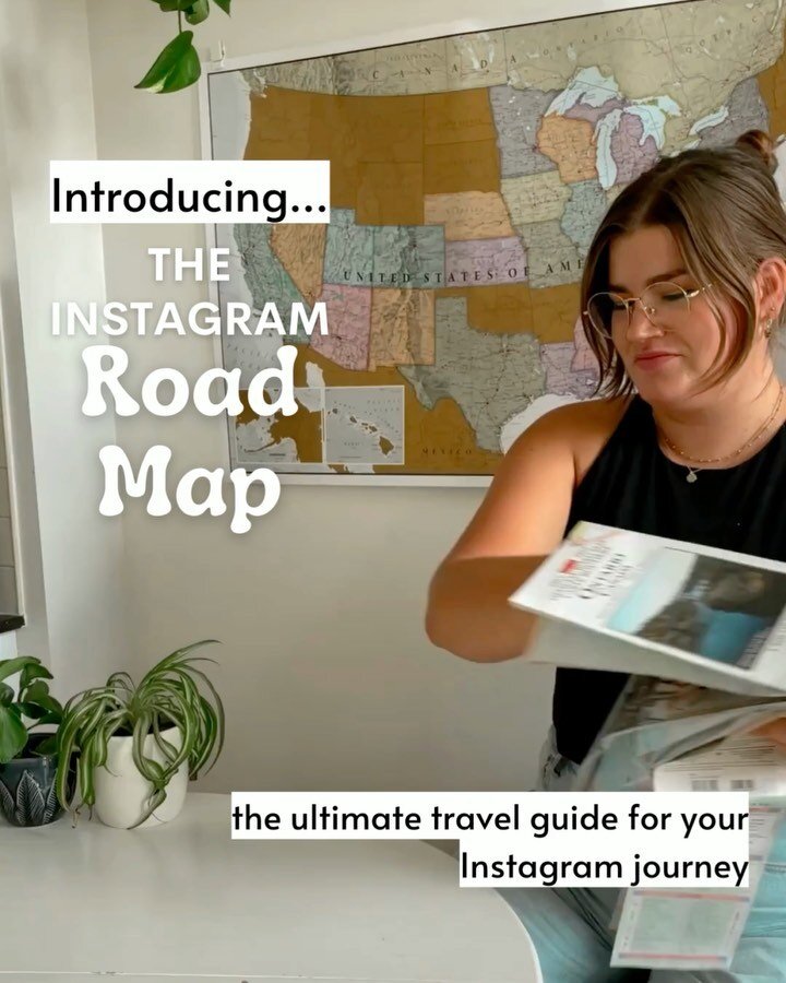 The Instagram Road Map is here! 🙌🏻 ready to go on a journey with me? ⬇️⁠
⁠
I am so excited to be releasing my brand new, signature course: The Instagram Road Map 🗺 This course has been almost a year in the making, and I'm so proud of how it's all 