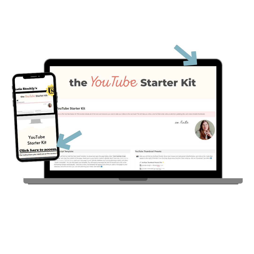 YouTube Starter Kit — Katie Steckly