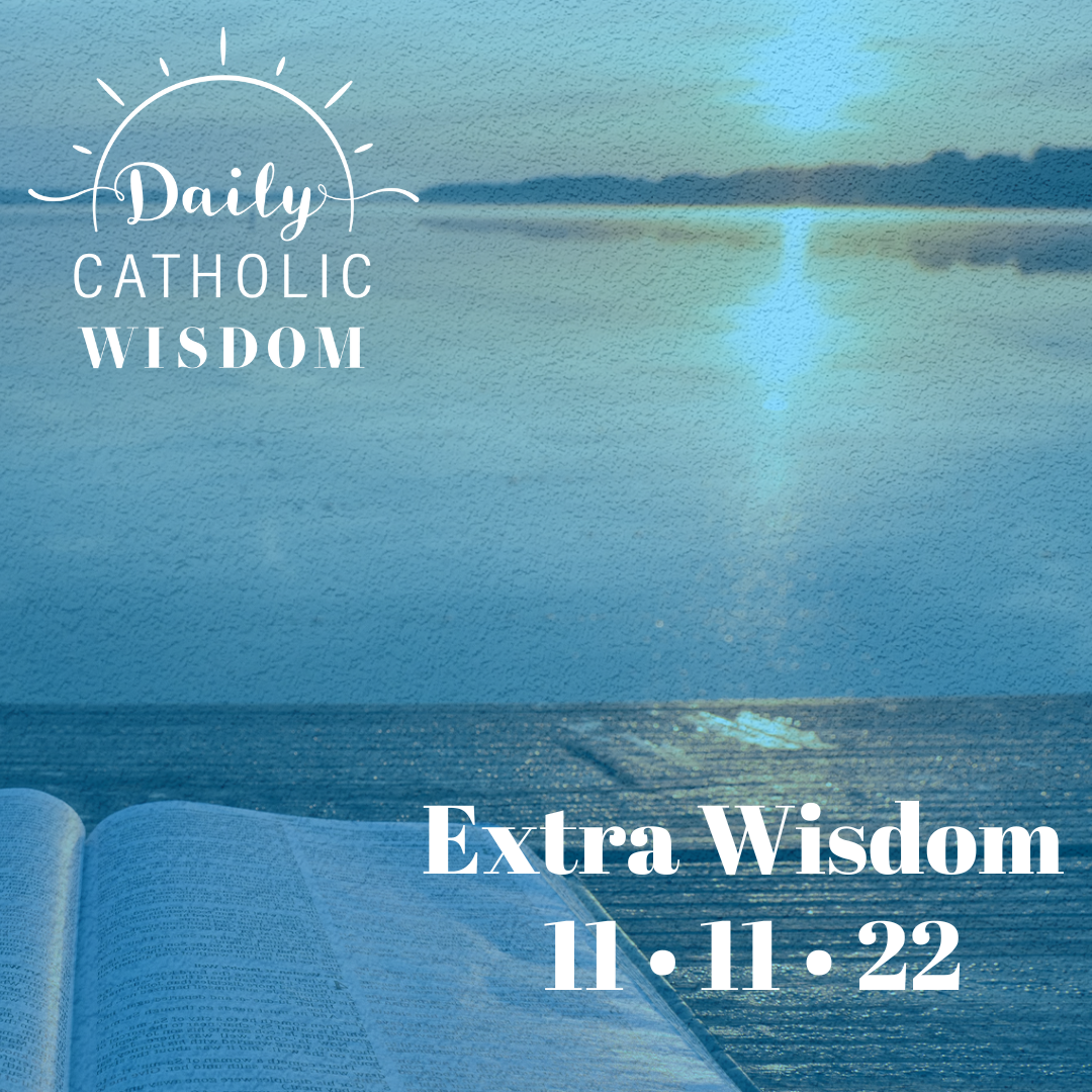 Extra wisdom from St. Teresa Benedicta of the Cross