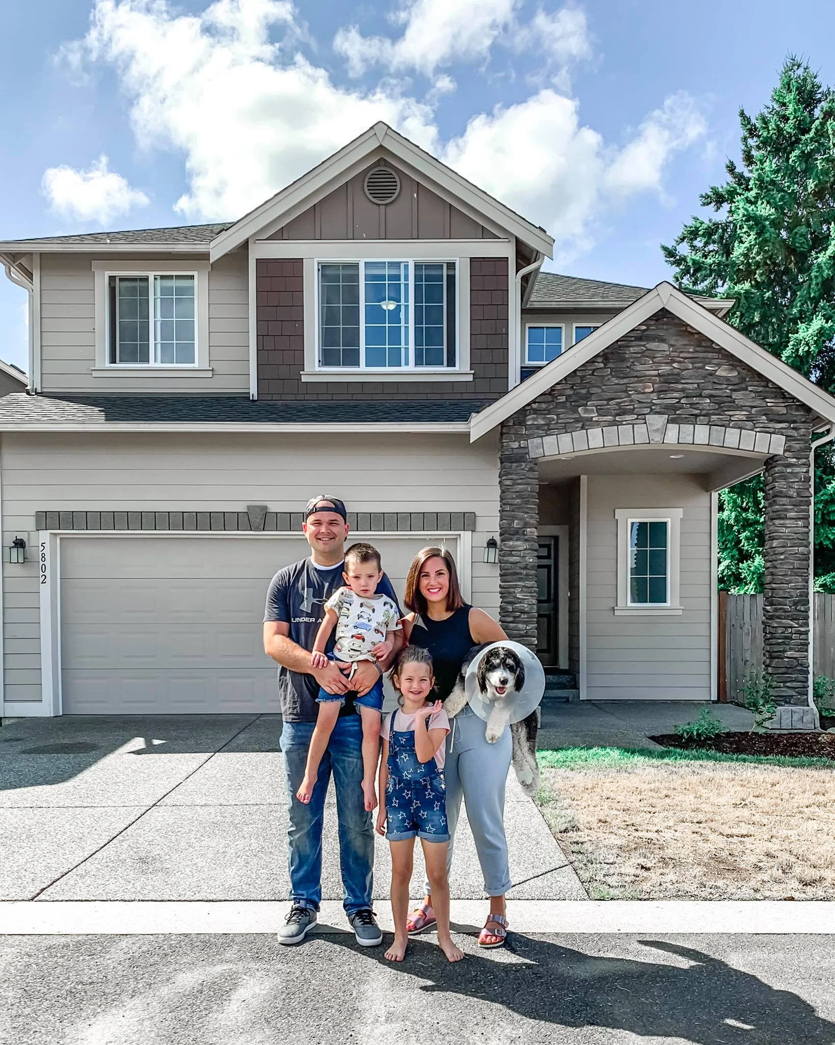 Last picture at our old house.