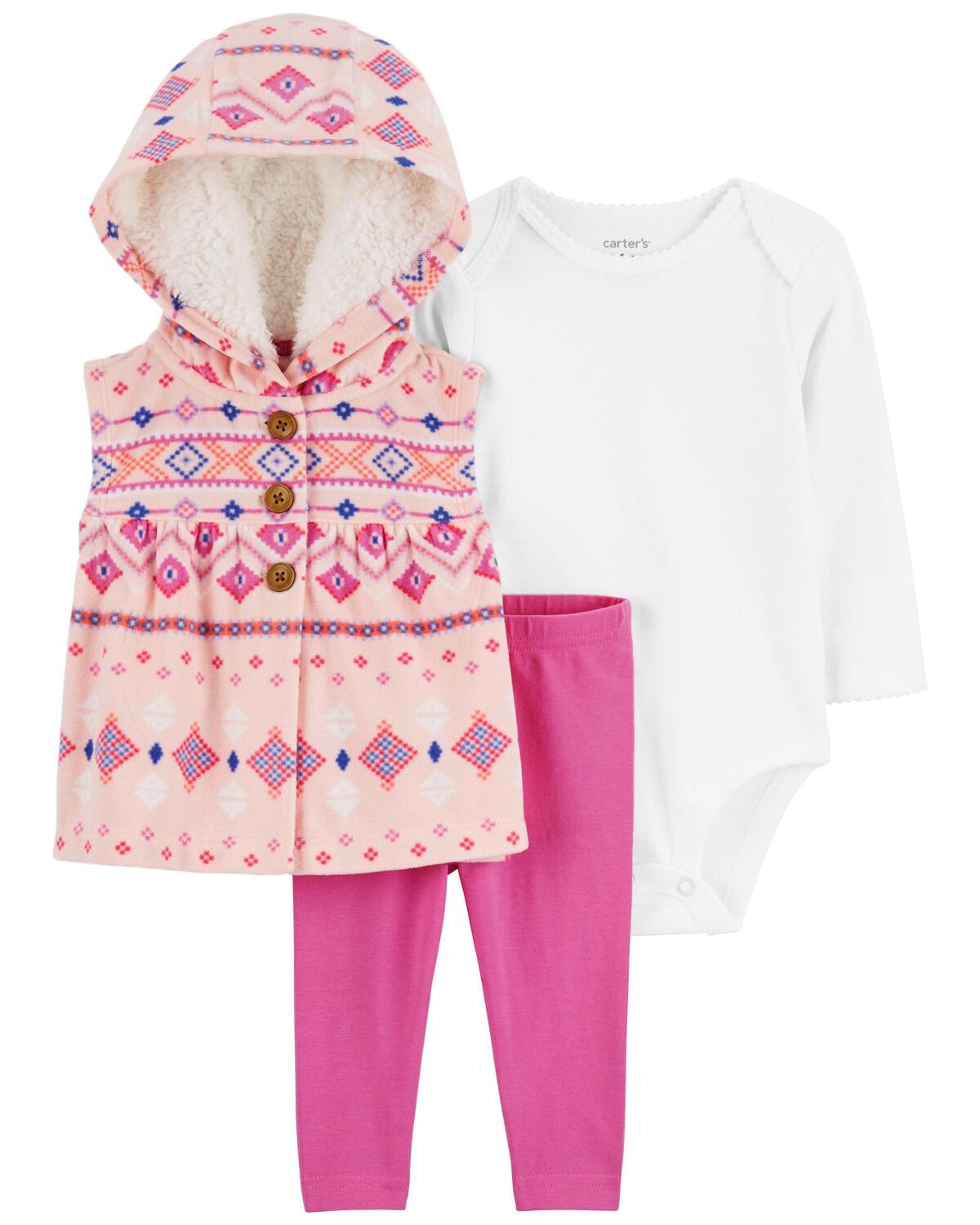 Fair Isle Pink Vest Set.jpeg