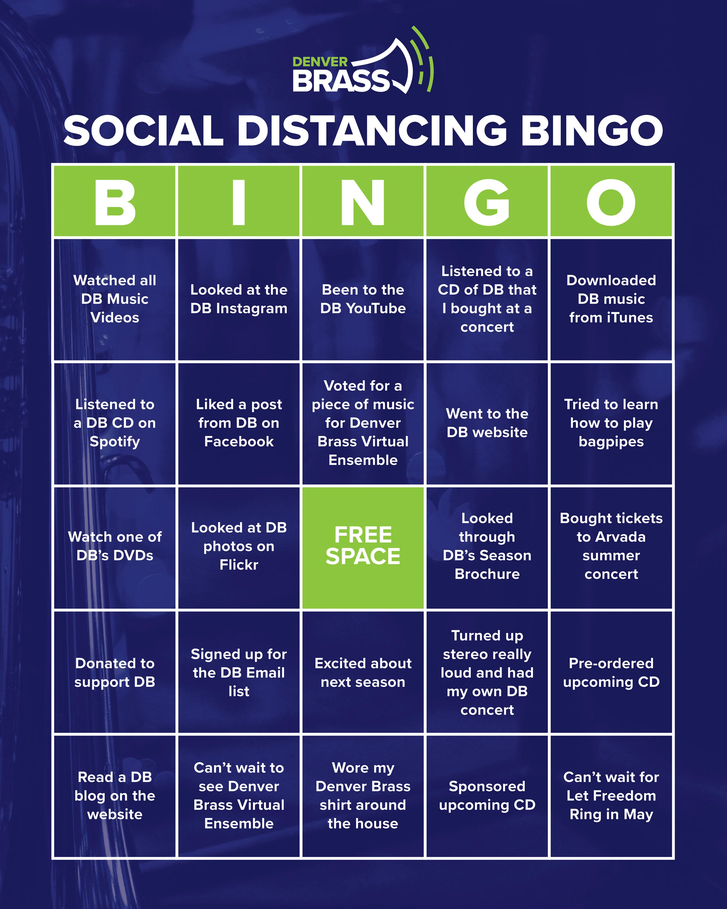 Denver Brass Bingo!