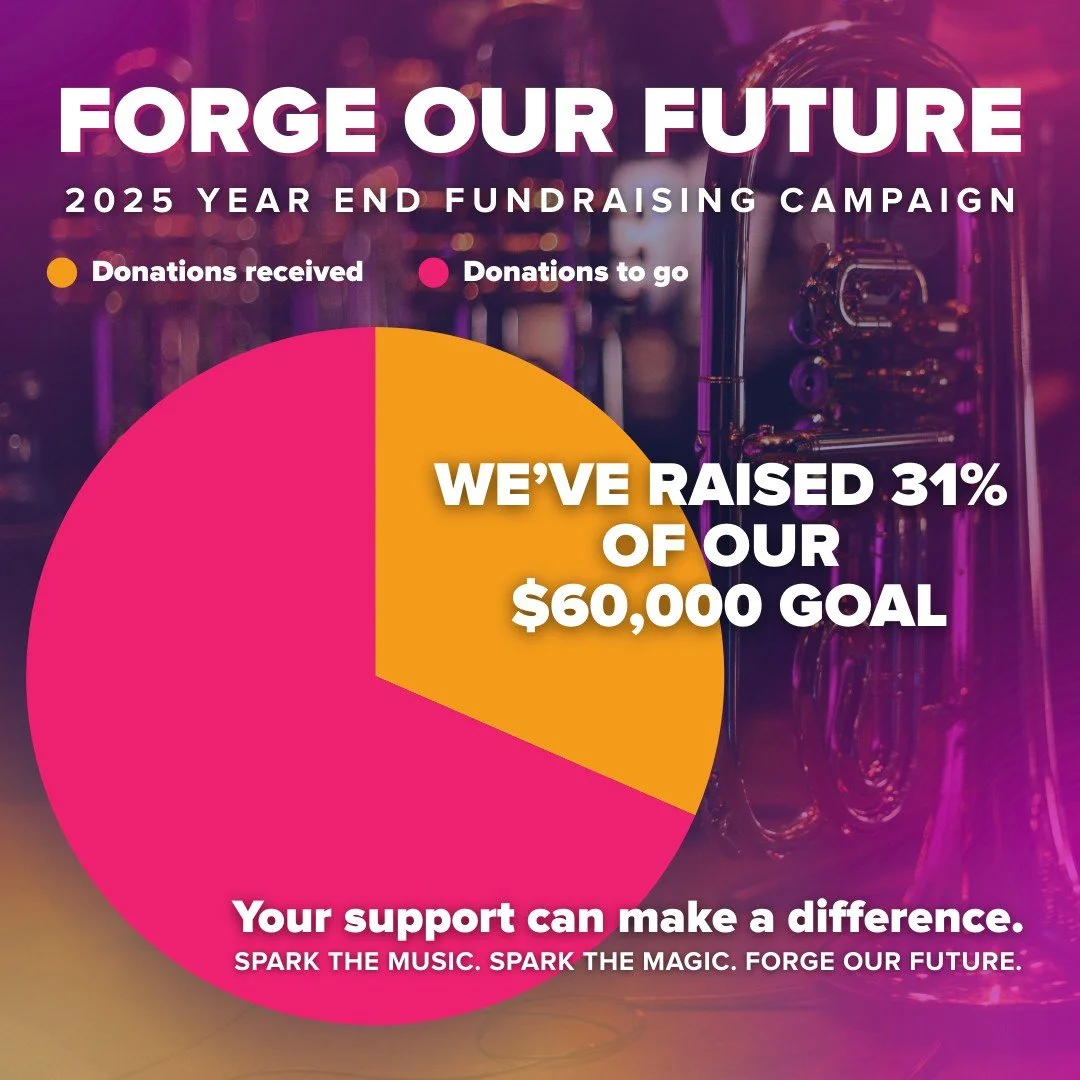 ✨ Spark the Music. Spark the Magic. Forge Our Future. ✨ 

🎺 We&rsquo;re currently at 31% of our $60,000 goal, and we&rsquo;re calling on the Denver Brass family to help us finish strong.

When you donate, you spark the music that lifts our community