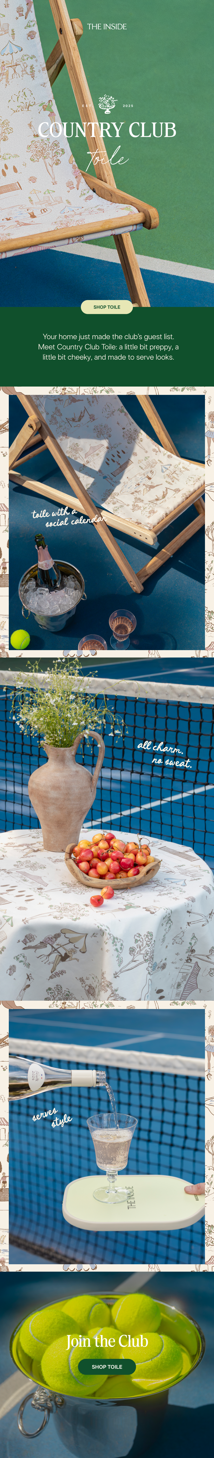 Launch Email - Country Club Toile