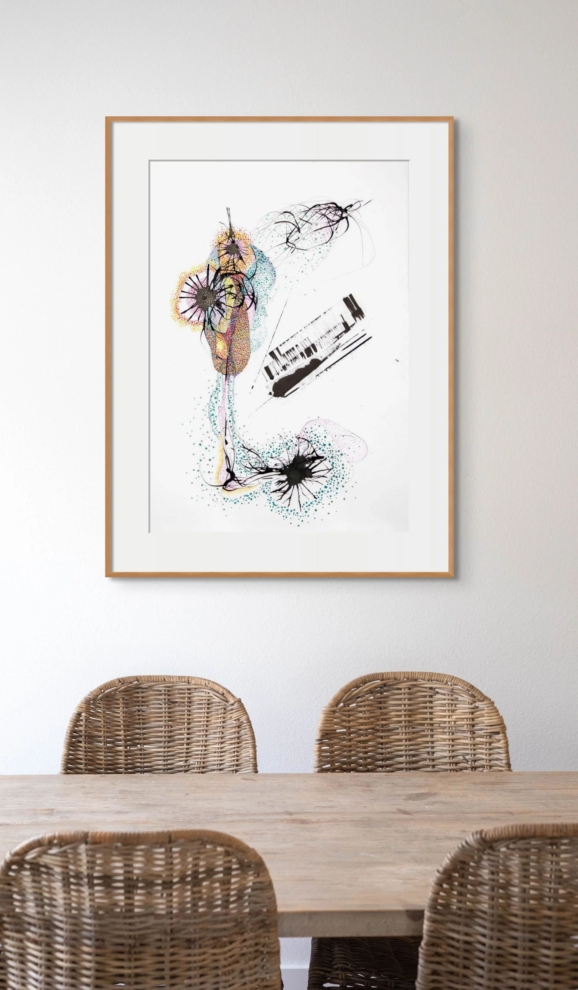  70 cm x 50 cm Ink on 300 g/m² Fabriano 5, HP, watercolor paper 2021 