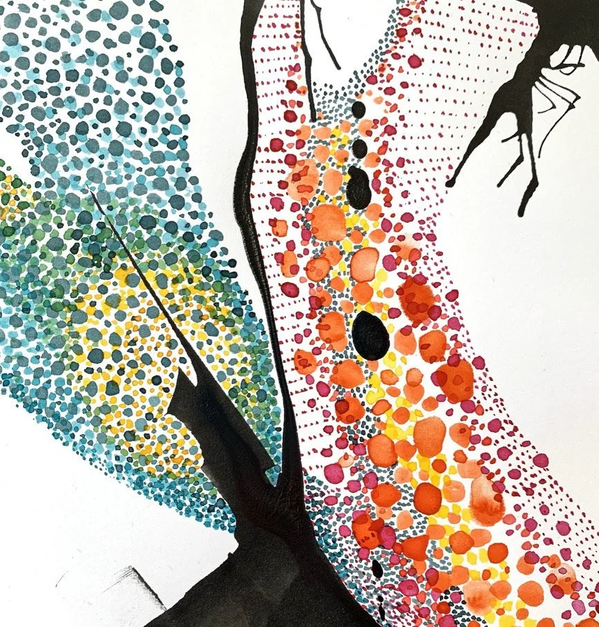  70 cm x 50 cm Ink on 300 g/m² Fabriano 5, HP, watercolor paper 2021 