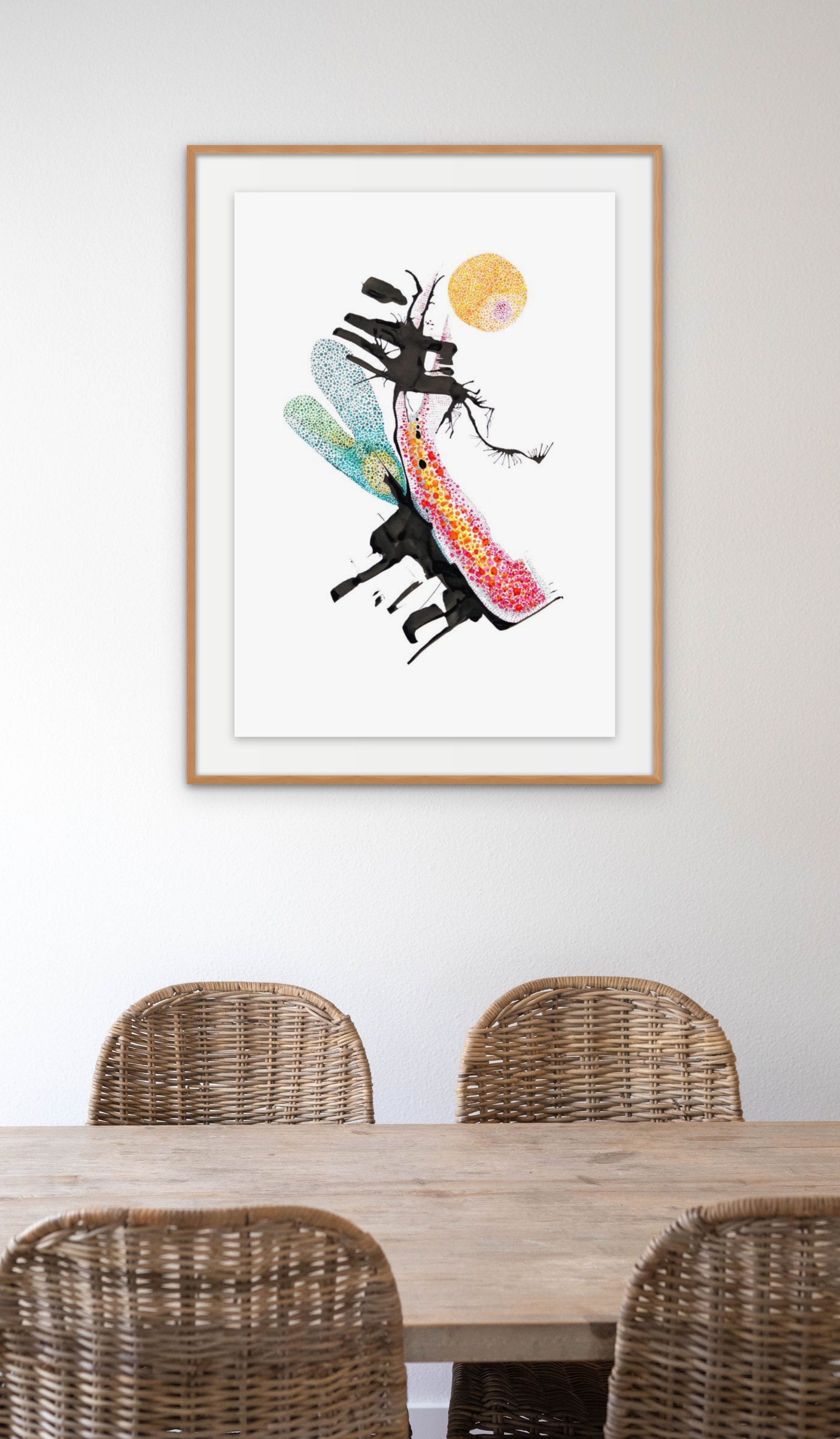  70 cm x 50 cm Ink on 300 g/m² Fabriano 5, HP, watercolor paper 2021 