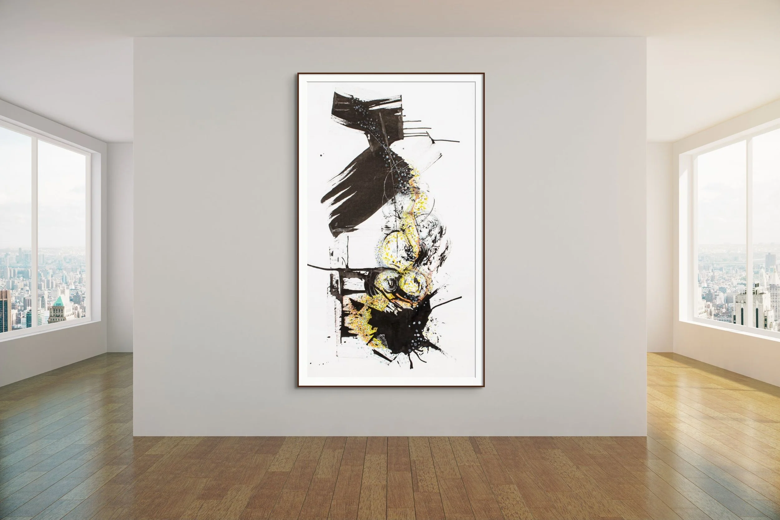  200 cm x 100 cm Ink on 300 g/m² Fabriano watercolor paper 2021 