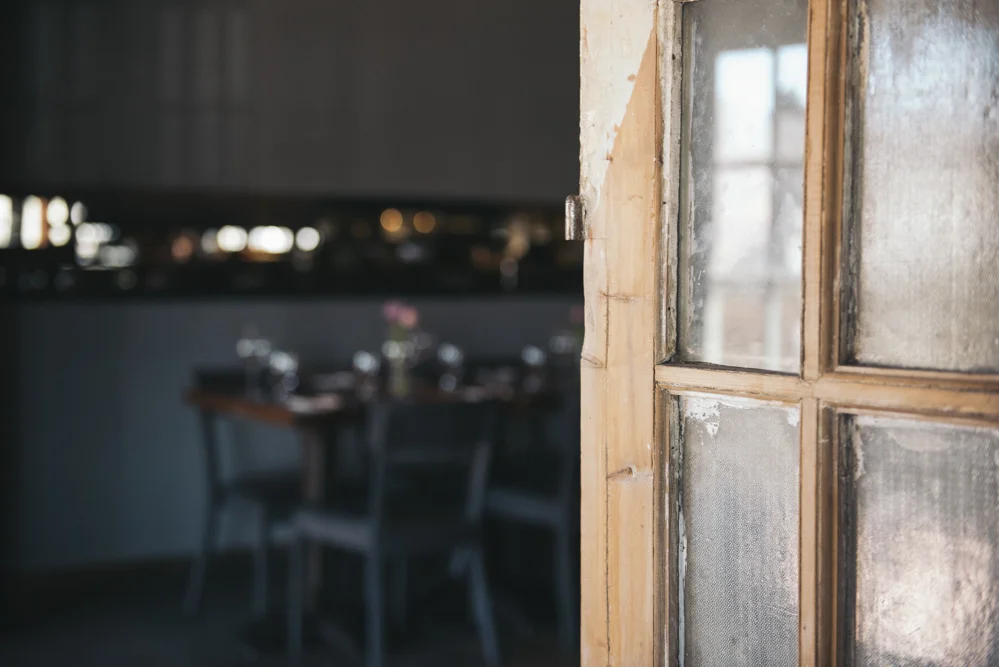 We salvaged much of our interior decor from nearby local farms and abandoned buildings.